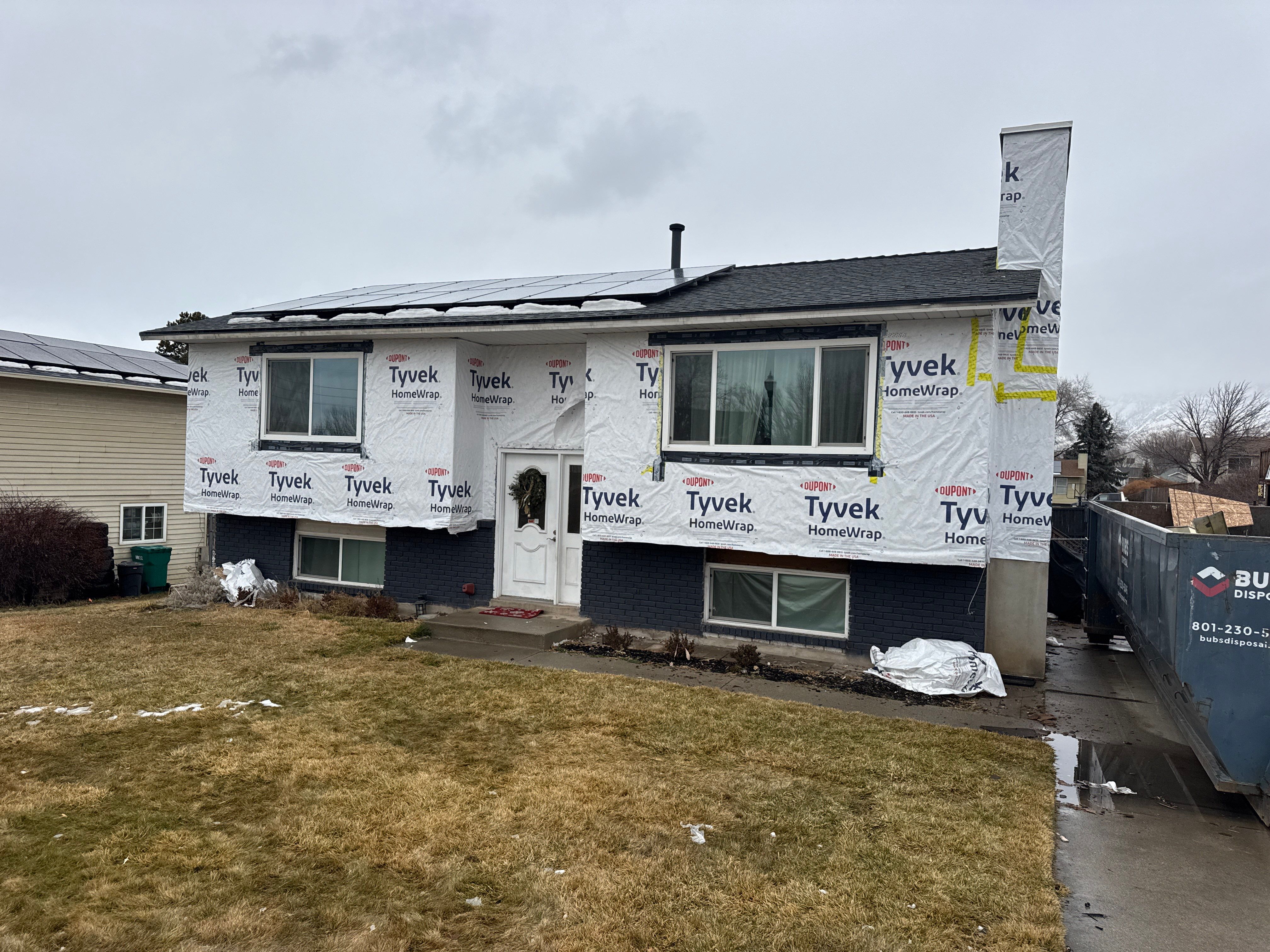 Orem | Beautiful Hardie Lap with B&B Accent | Boothbay Blue by Ideal Siding Utah