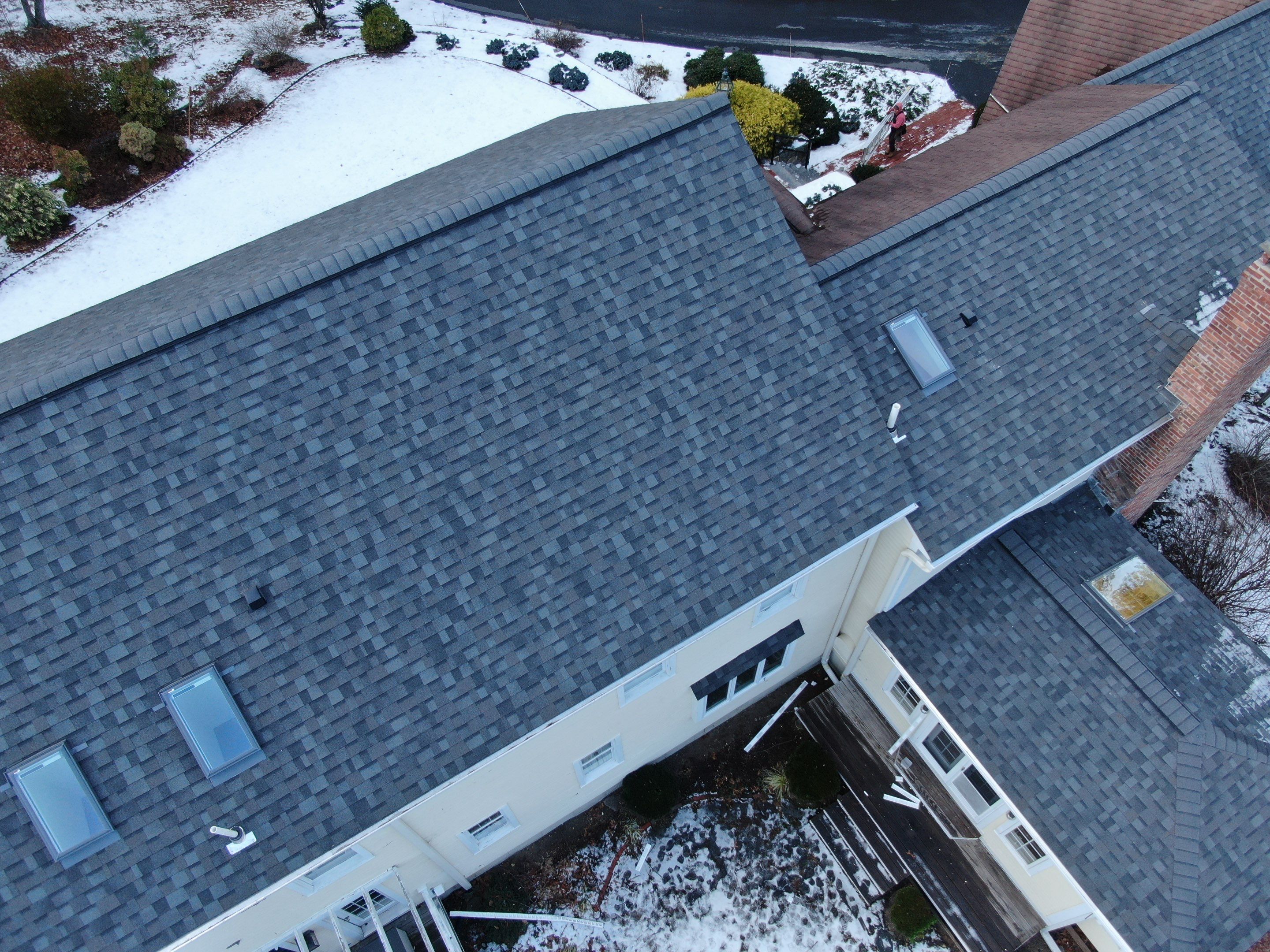 Full Roof Replacement + 5 New Velux Skylights with Relocation — Carlisle, MA by Mighty Dog Roofing of Greater Middlesex County