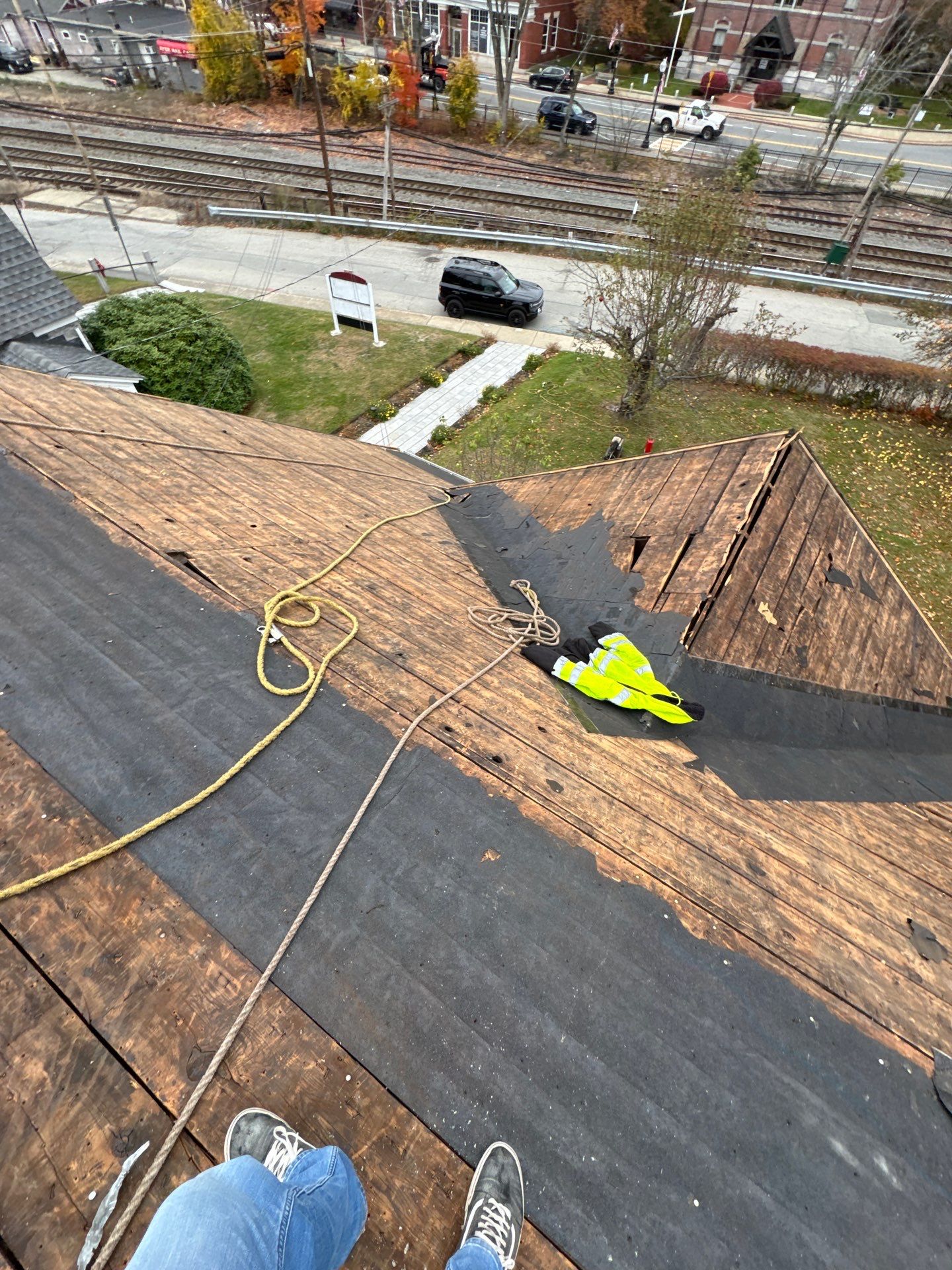 Ayer Church Complete Roof with Code-Compliant Overlay & Dual Chimney Restoration by Mighty Dog Roofing of Greater Middlesex County