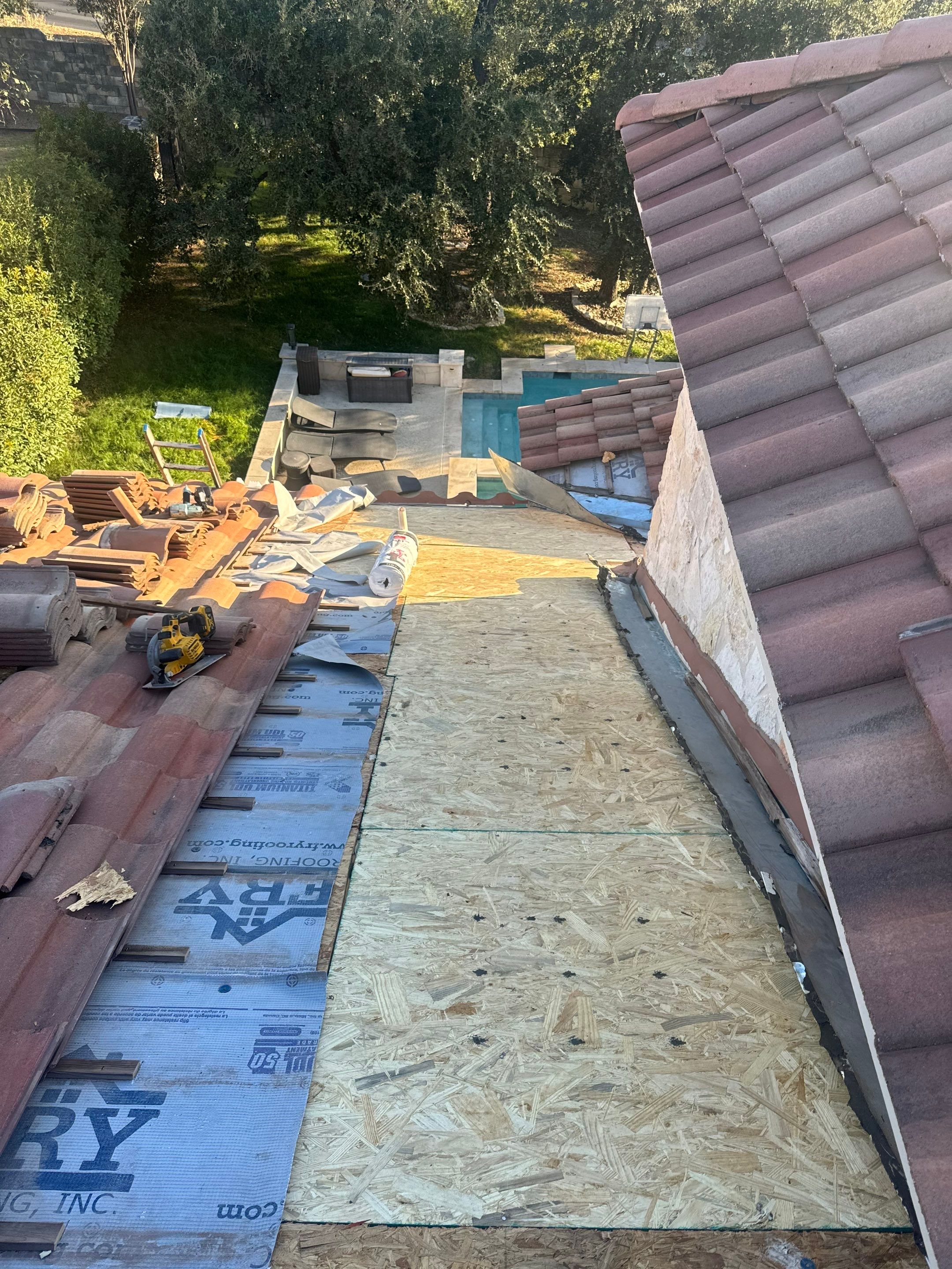 Tile Roof Repair  using Concrete S Tile by Premier Roofing and Contracting