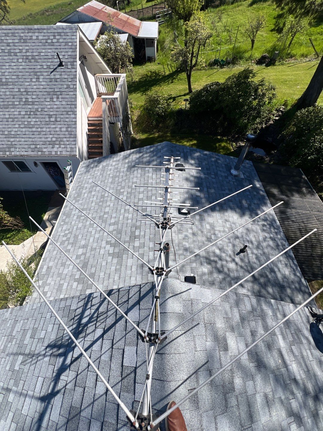 Residential Roofing Installation using IKO Dynasty (Color: Frostone Grey) by Orezona Building & Roofing Company, Inc.