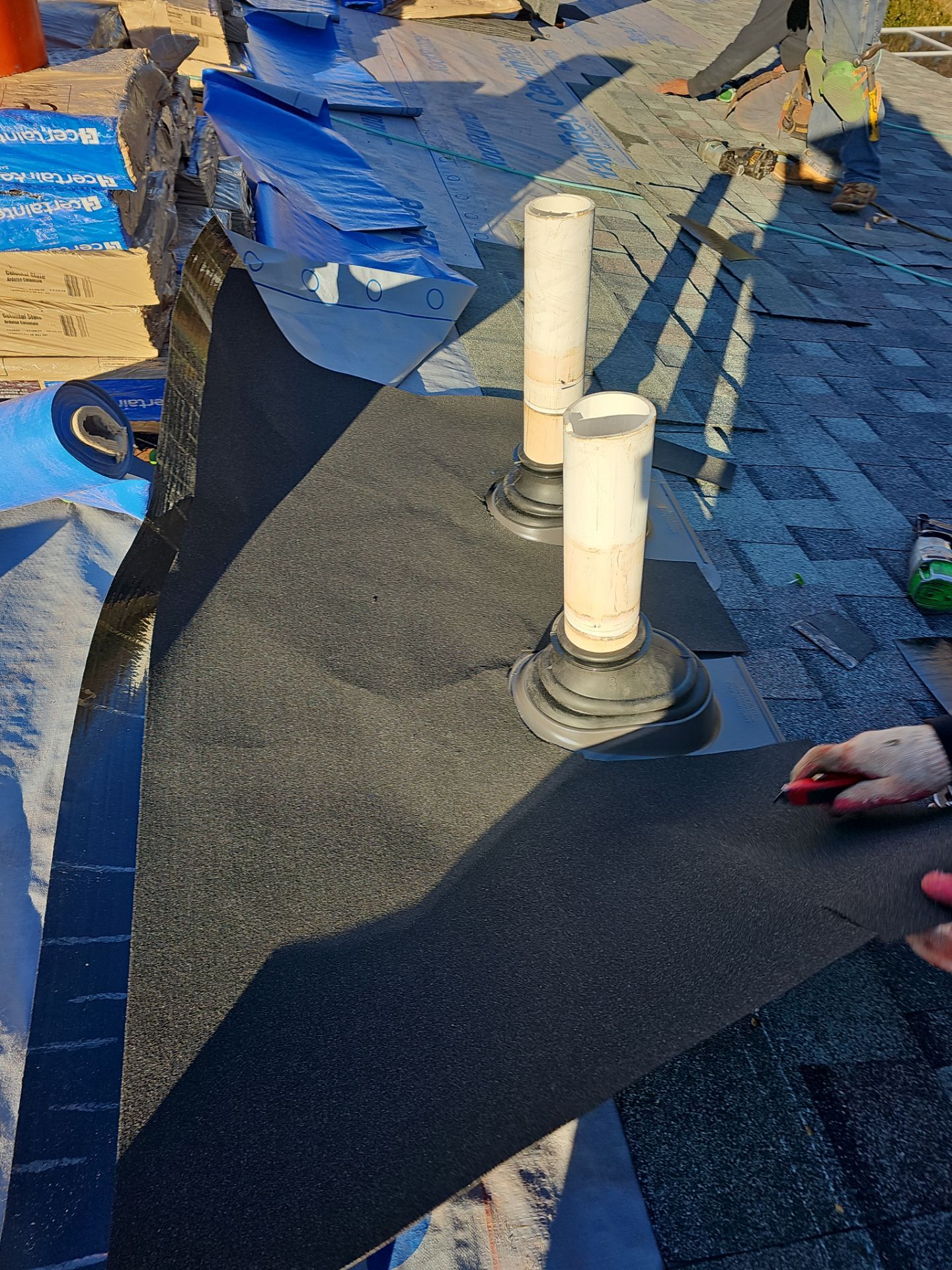 Roof Replacement - Colonial Slate by Winchester Roofing