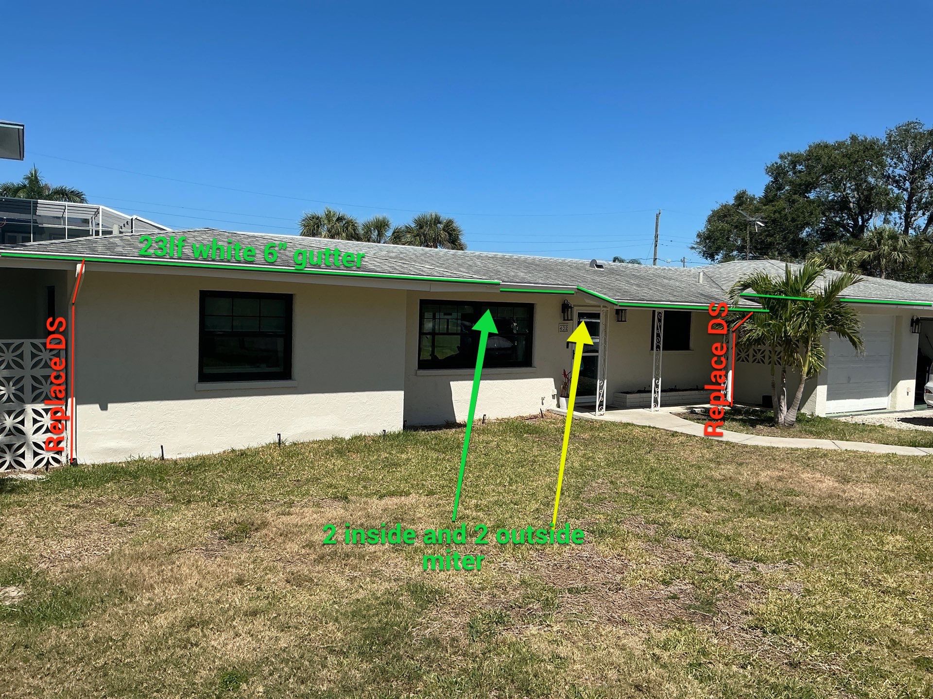 6-Inch Seamless Gutters in Nokomis FL by Gutter Professors
