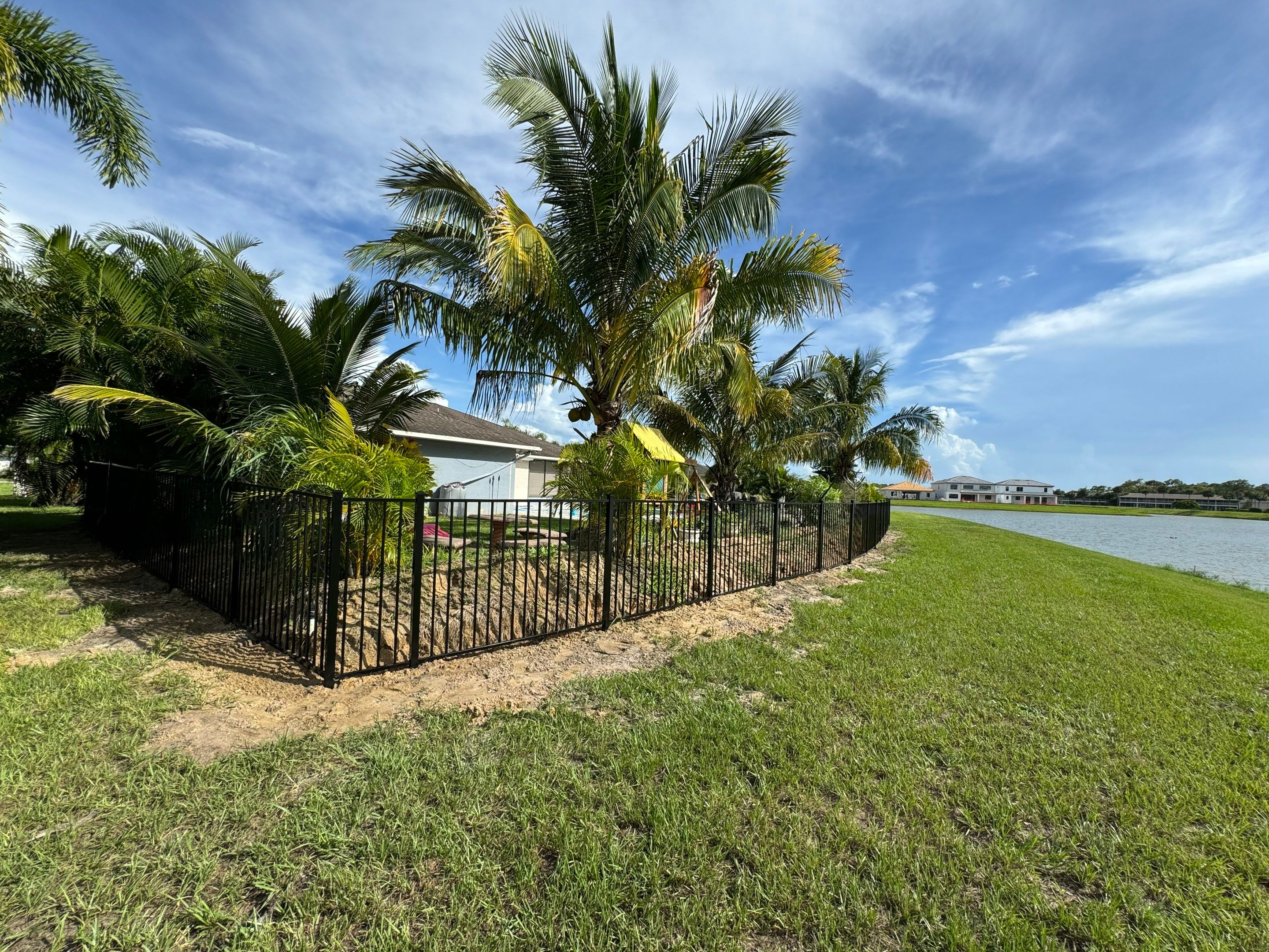 Aluminum Fence Installation using 3 Rail Aluminum Fence by Asap fence and gates, LLC
