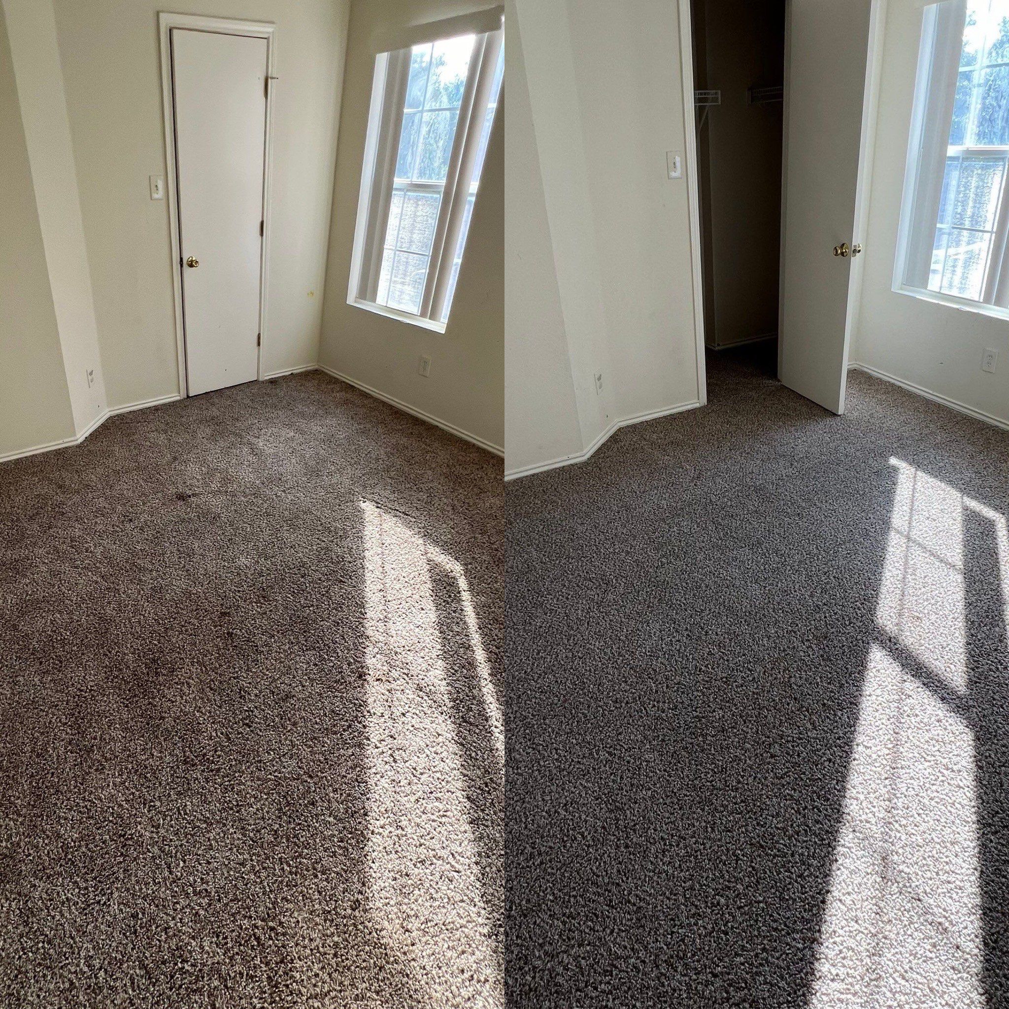 the service is cleaning the carpet removing stains and dirt making it look fresh and well maintained