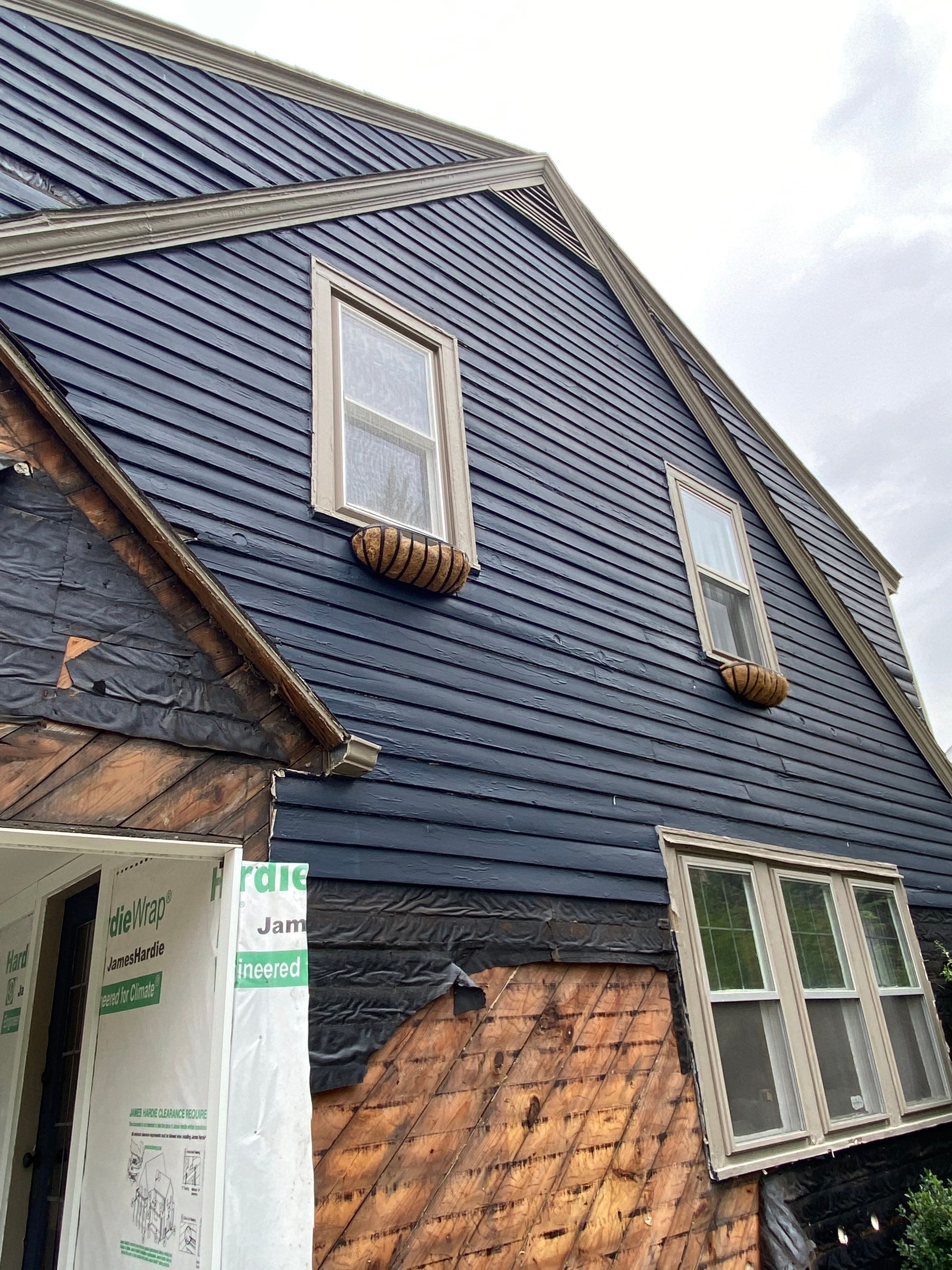 Siding Installation using James Hardie Fiber Cement Lap Siding by Best Roofing & Siding Company
