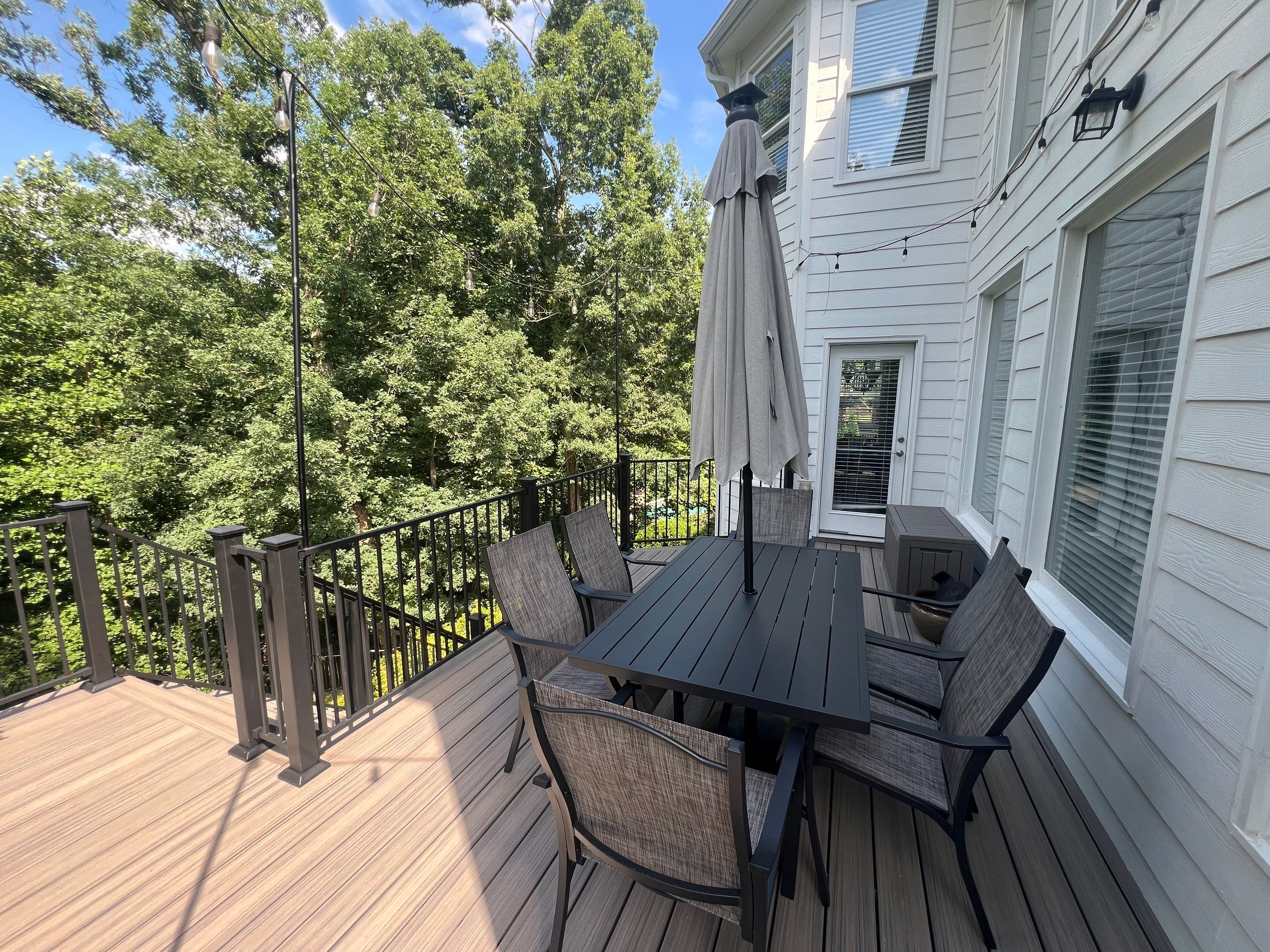Elevated Composite Deck and Concrete Landing Installation in Kennesaw by Swift Home Renovations