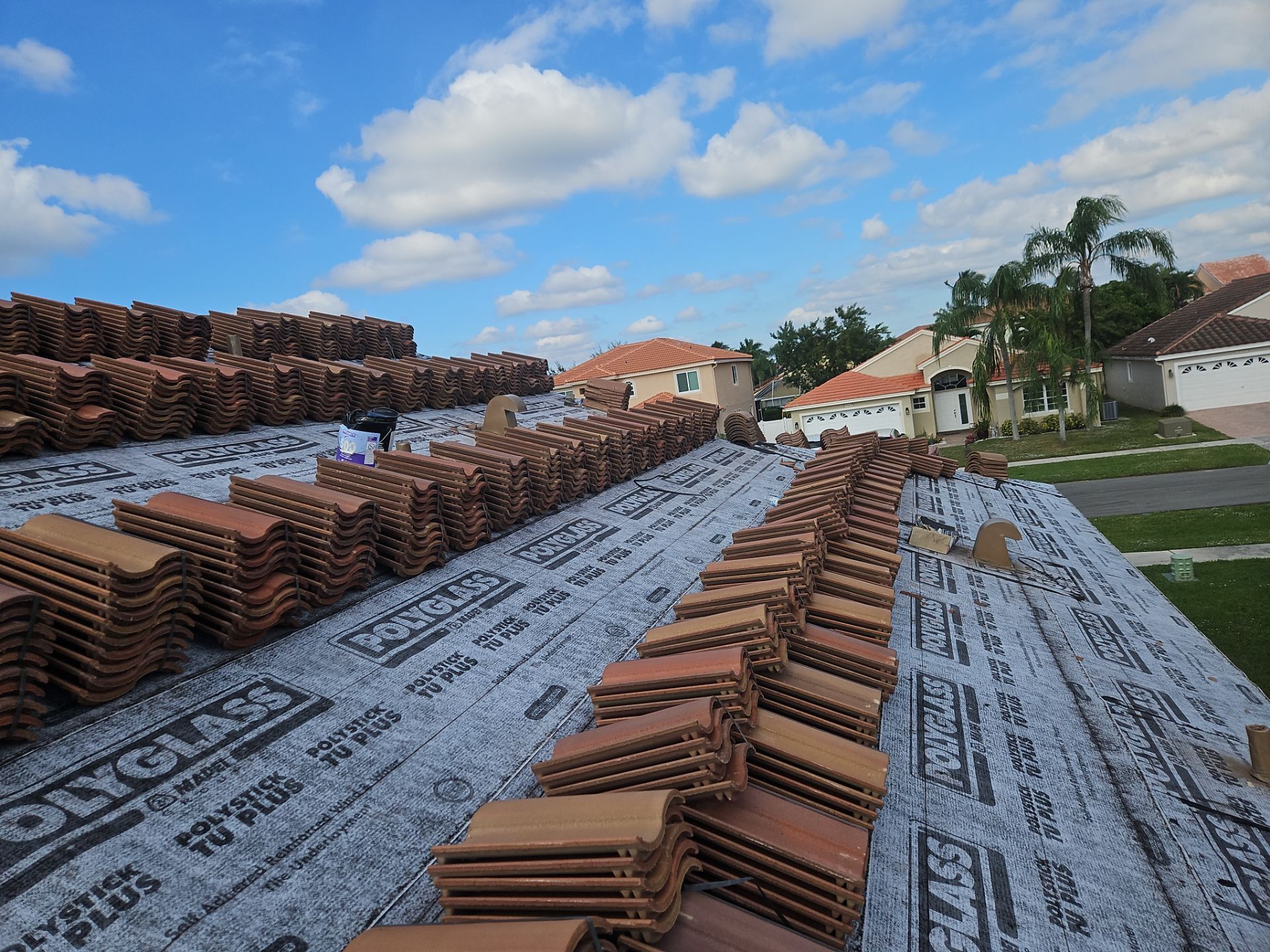 Residential Roofing Installation using Eagle Roofing Tile by BLUES BROTHERS ROOFING