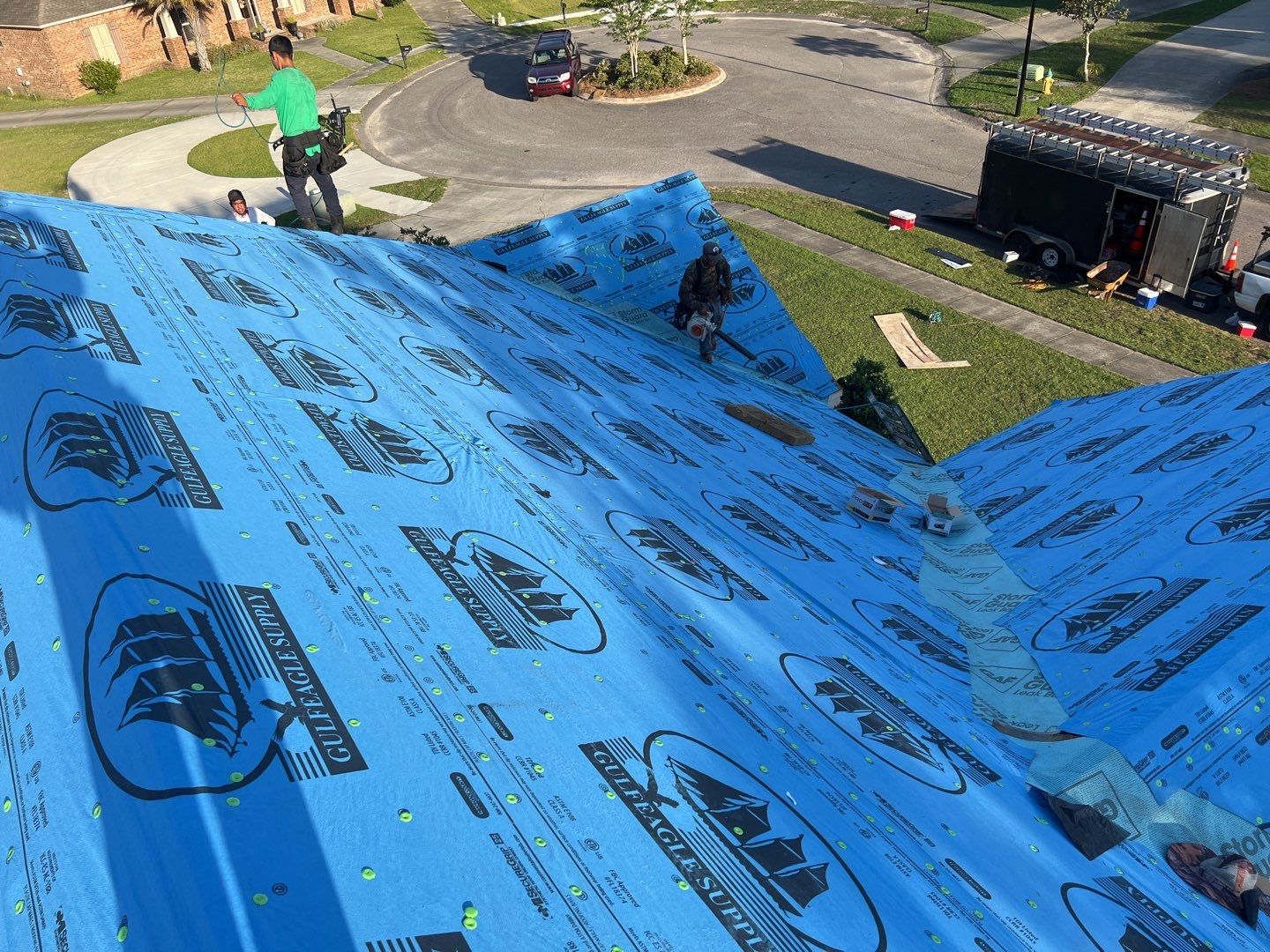 Residential Roofing Installation using Roof Replacement by American Roofing & Construction LLC