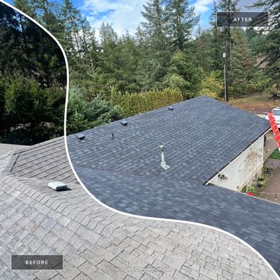 Residential Roofing Installation using IKO Dynasty (Color: Granite Black)