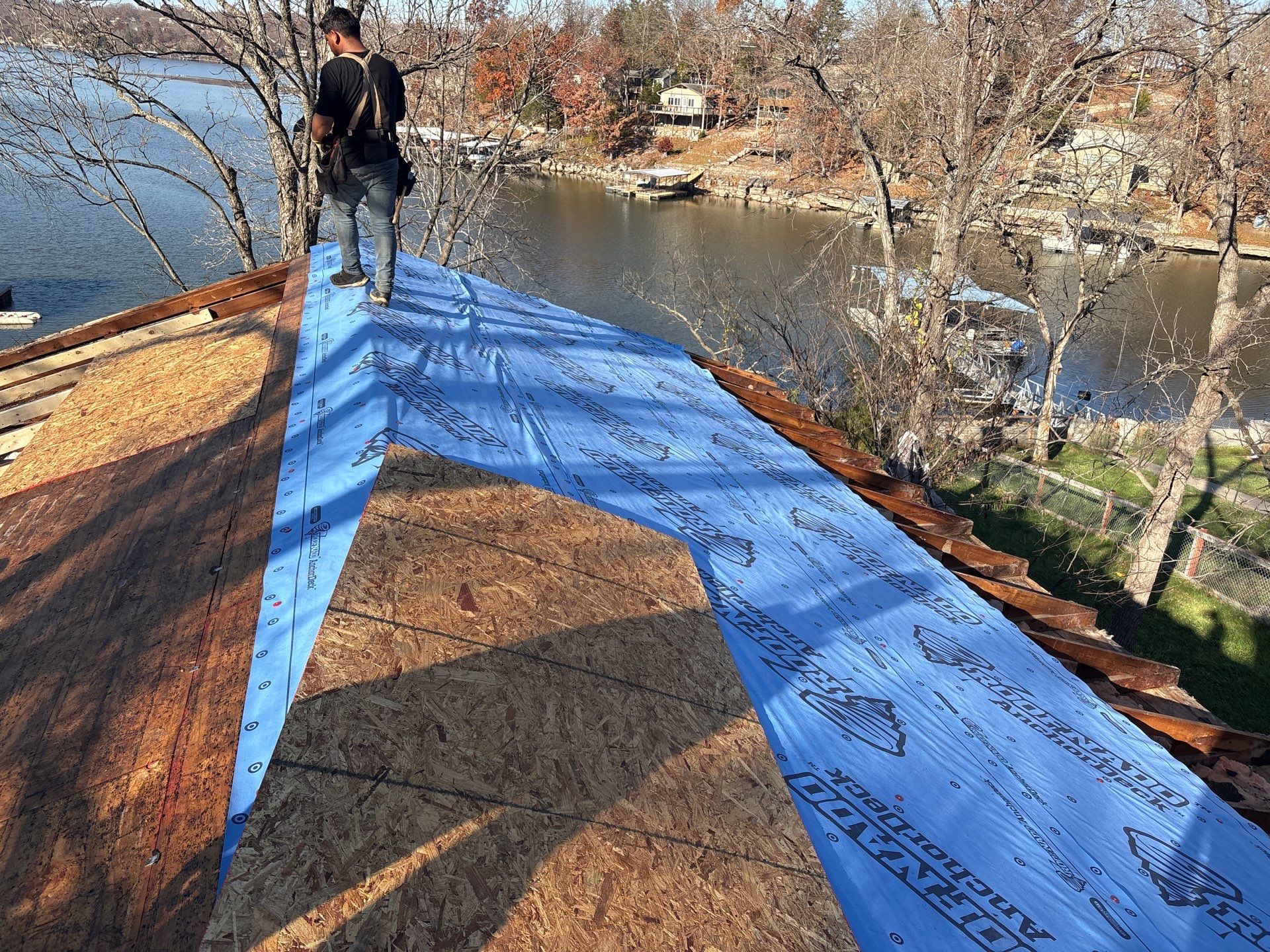 Residential Roofing Replacement - Atlas Architectural Shingle + 60 Mil PVC Flat Porch Roof  by Titan Commercial & Residential Roofing 