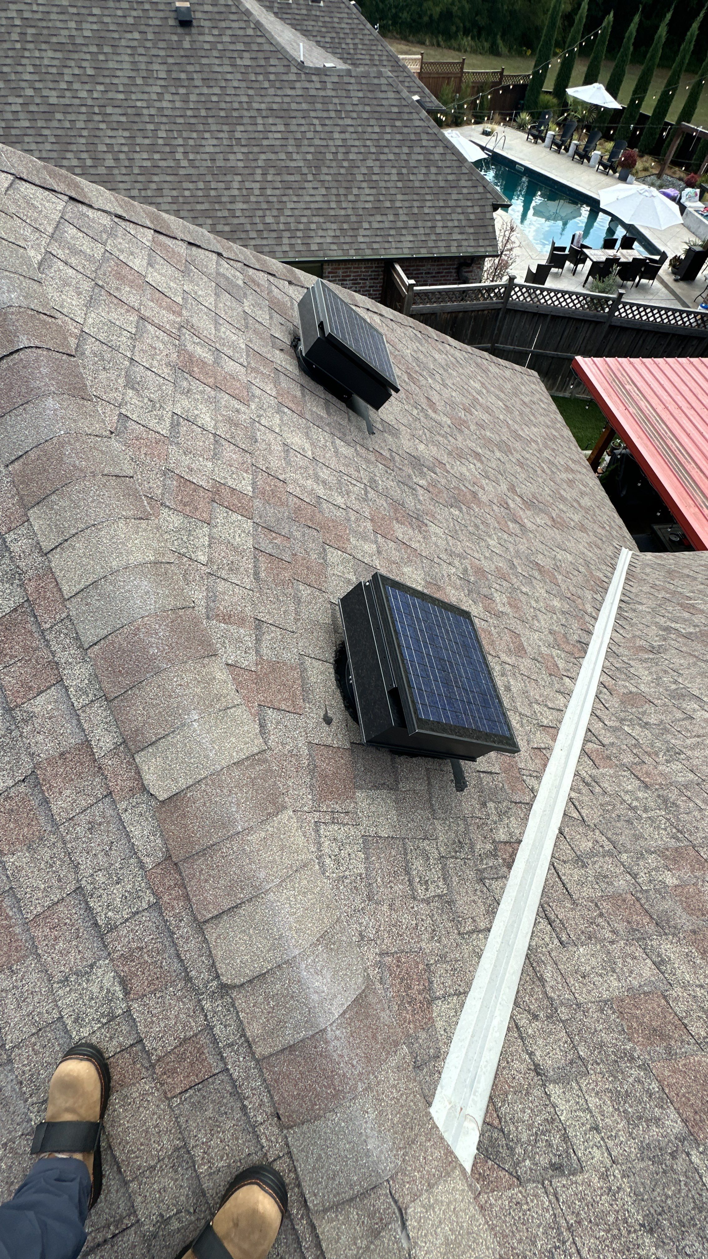 Reroof using Owens Corning Duration Storm IR in Driftwood by Castillo Roofing