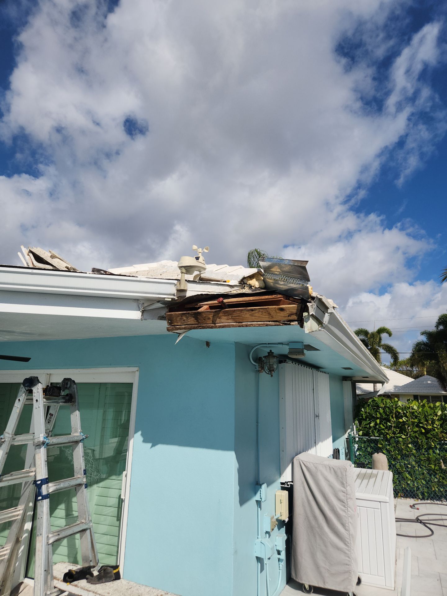 Concrete Tile Roof and Fascia Board Repair in Boca Raton by Aastro Roofing