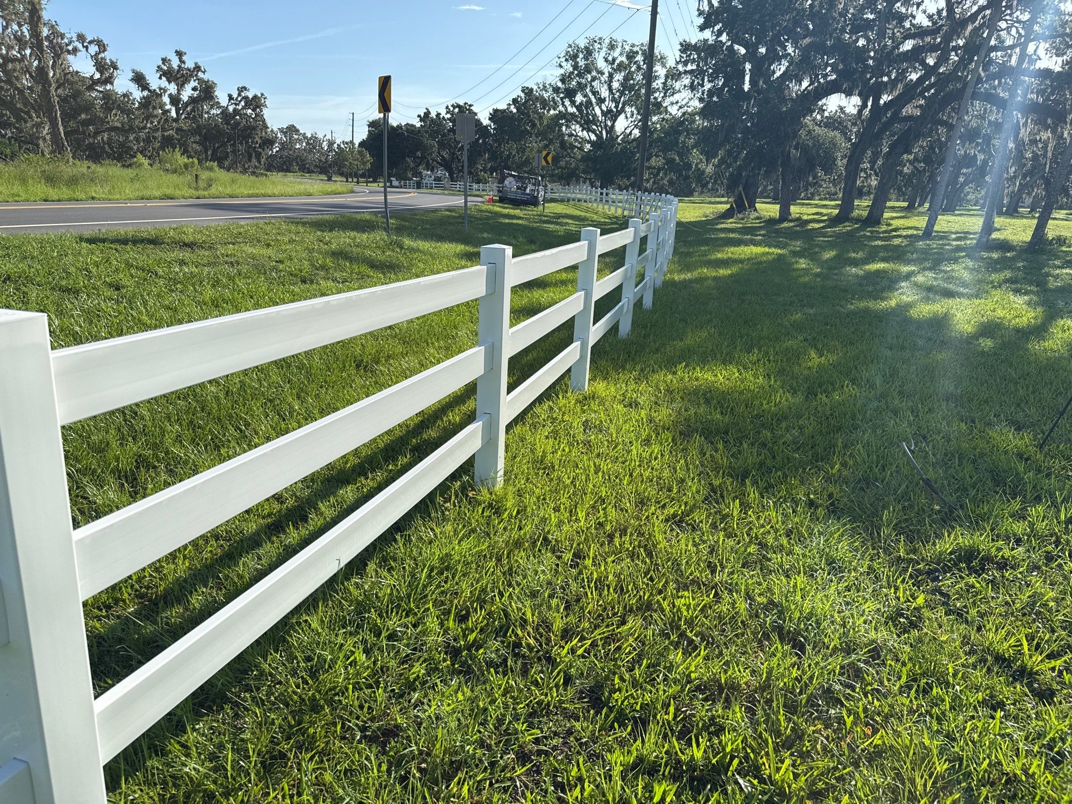 🐎 Vinyl Horse Fence, Entrance Cleaning + House Wash – Parrish, FL by Sunshine AquaWash