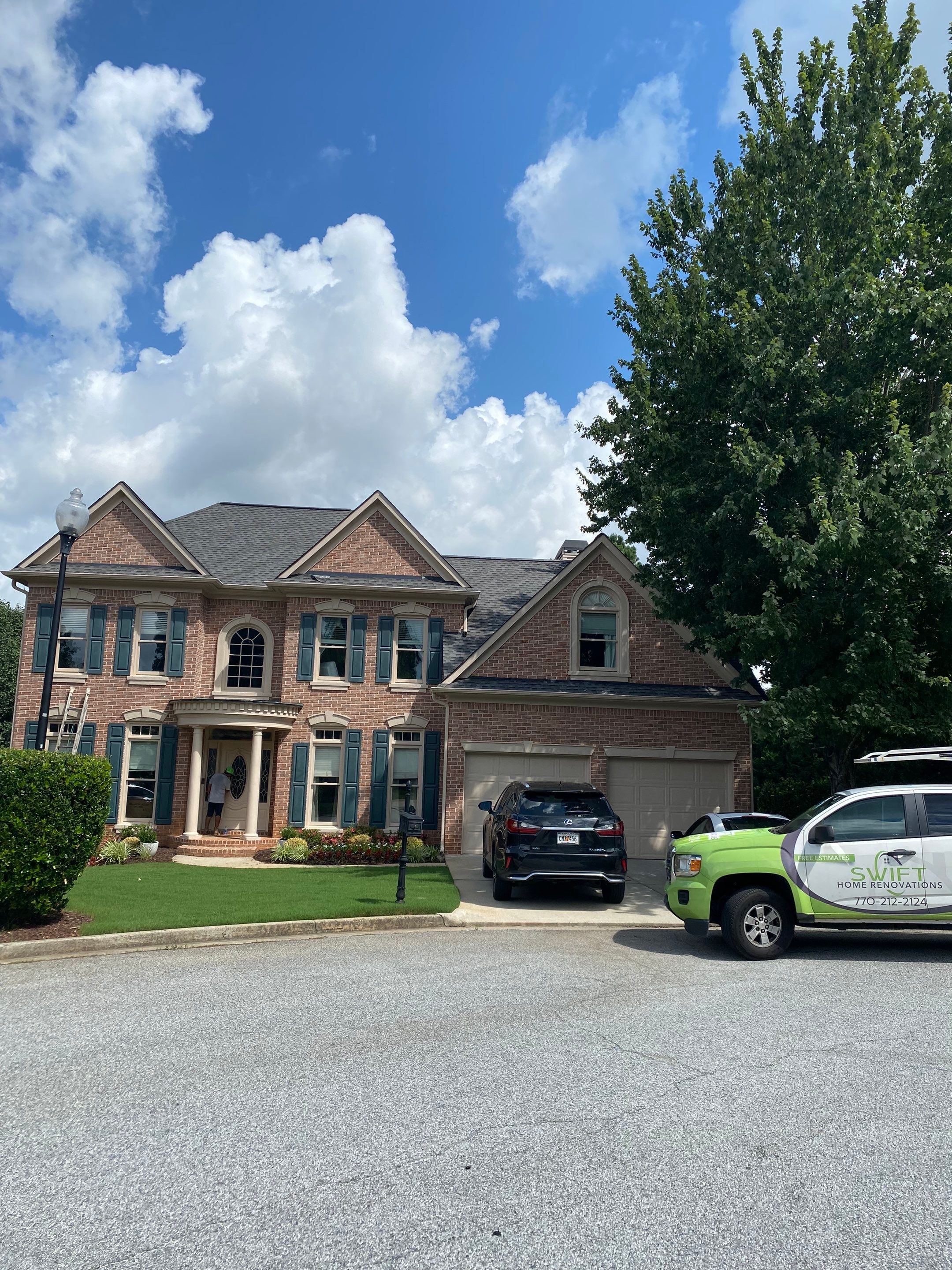 Full Exterior Painting and Charcoal Deck Transformation in Smyrna by Swift Home Renovations