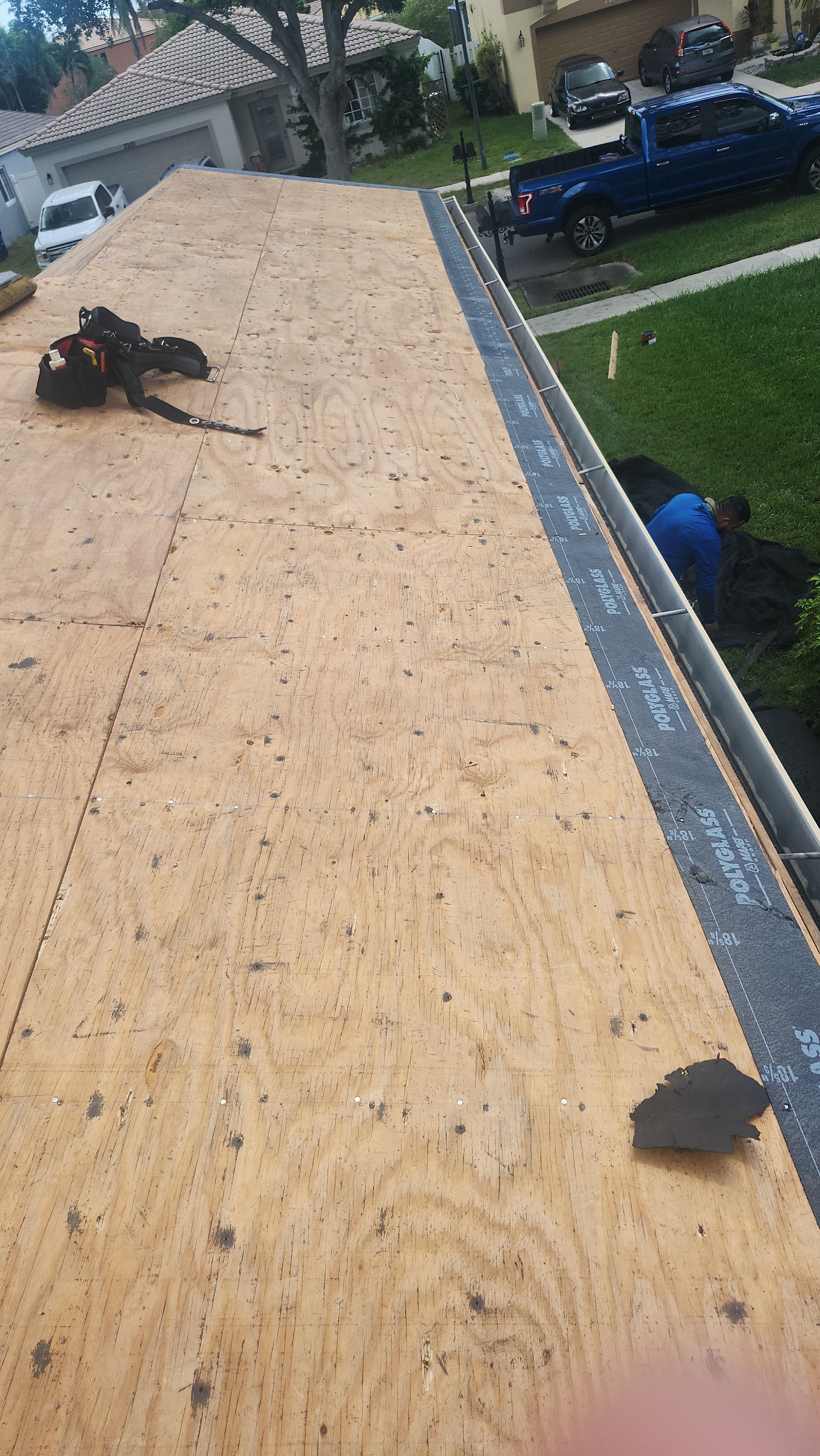 Residential Concrete Tile Roof Replacement and Deck Repair in Miramar by Aastro Roofing