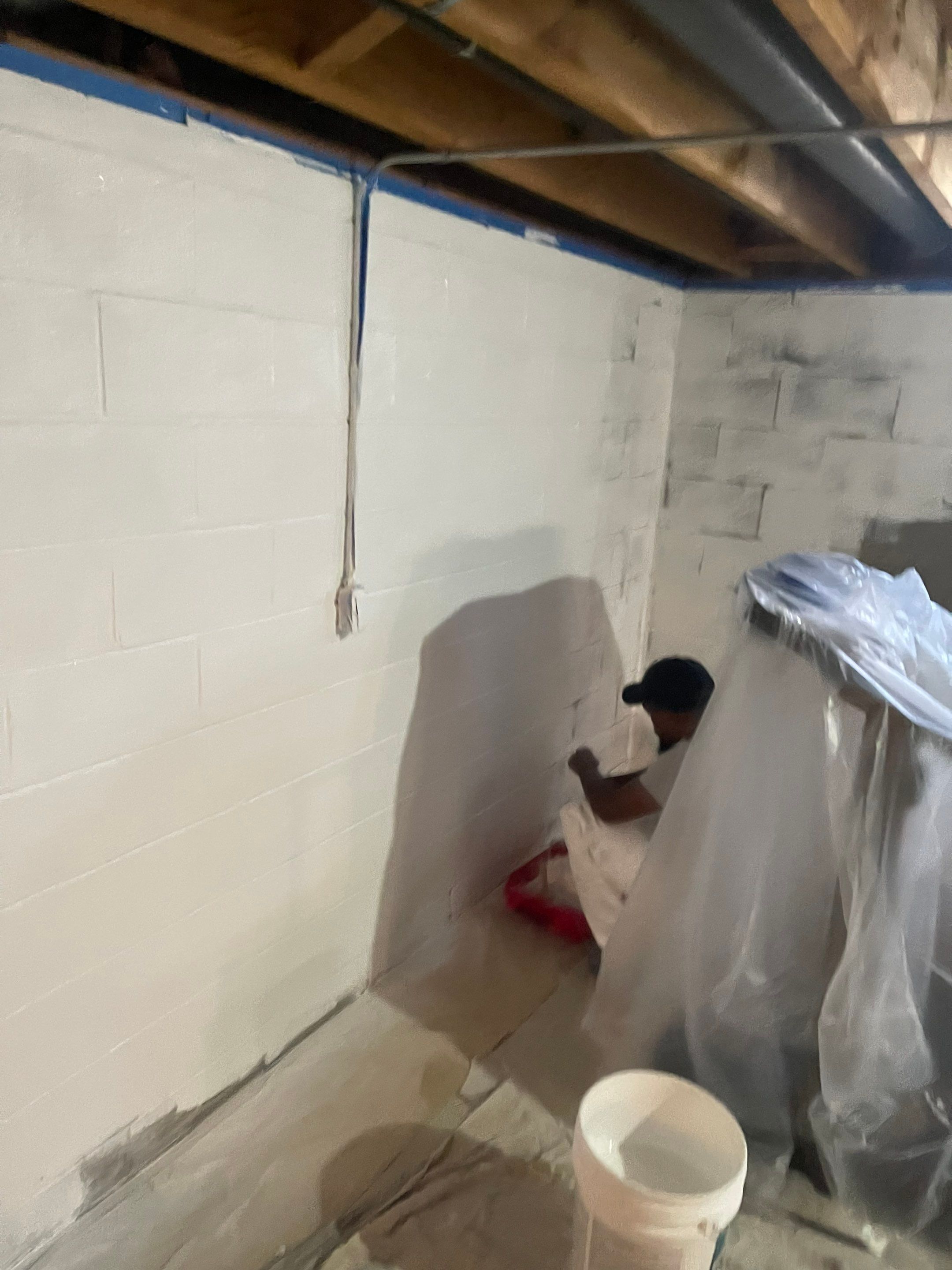 Flooring Installation and Basement Wall Painting using DryLok Extreme by Callaway Contracting LLC