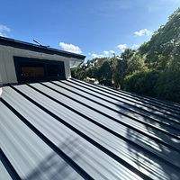.032 Aluminum 1.5" Mechanical Seam Charcoal Gray