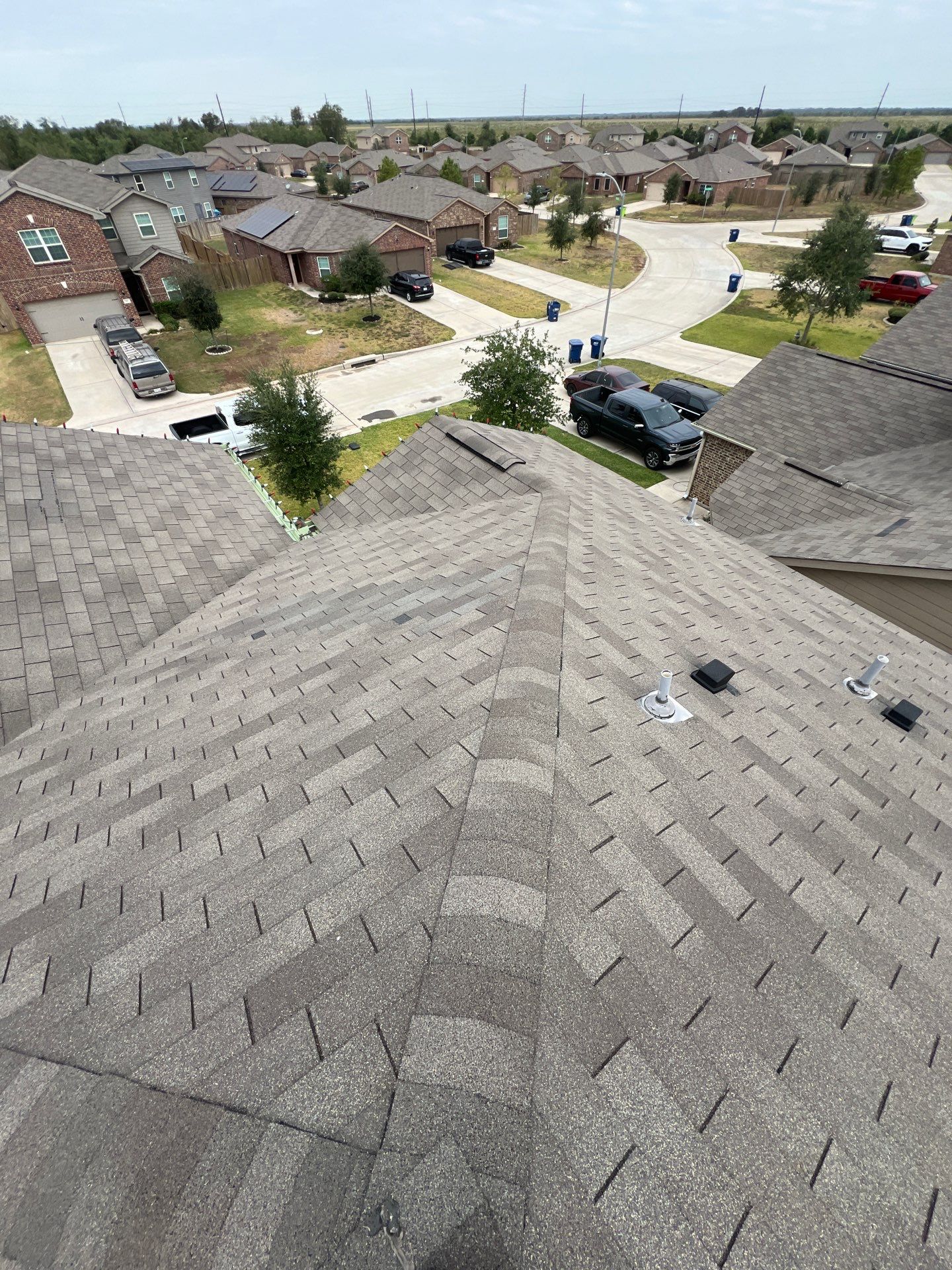 Hail Damage using Owen's Corning Duration (Lifetime) Shingles by Roof Repair Company