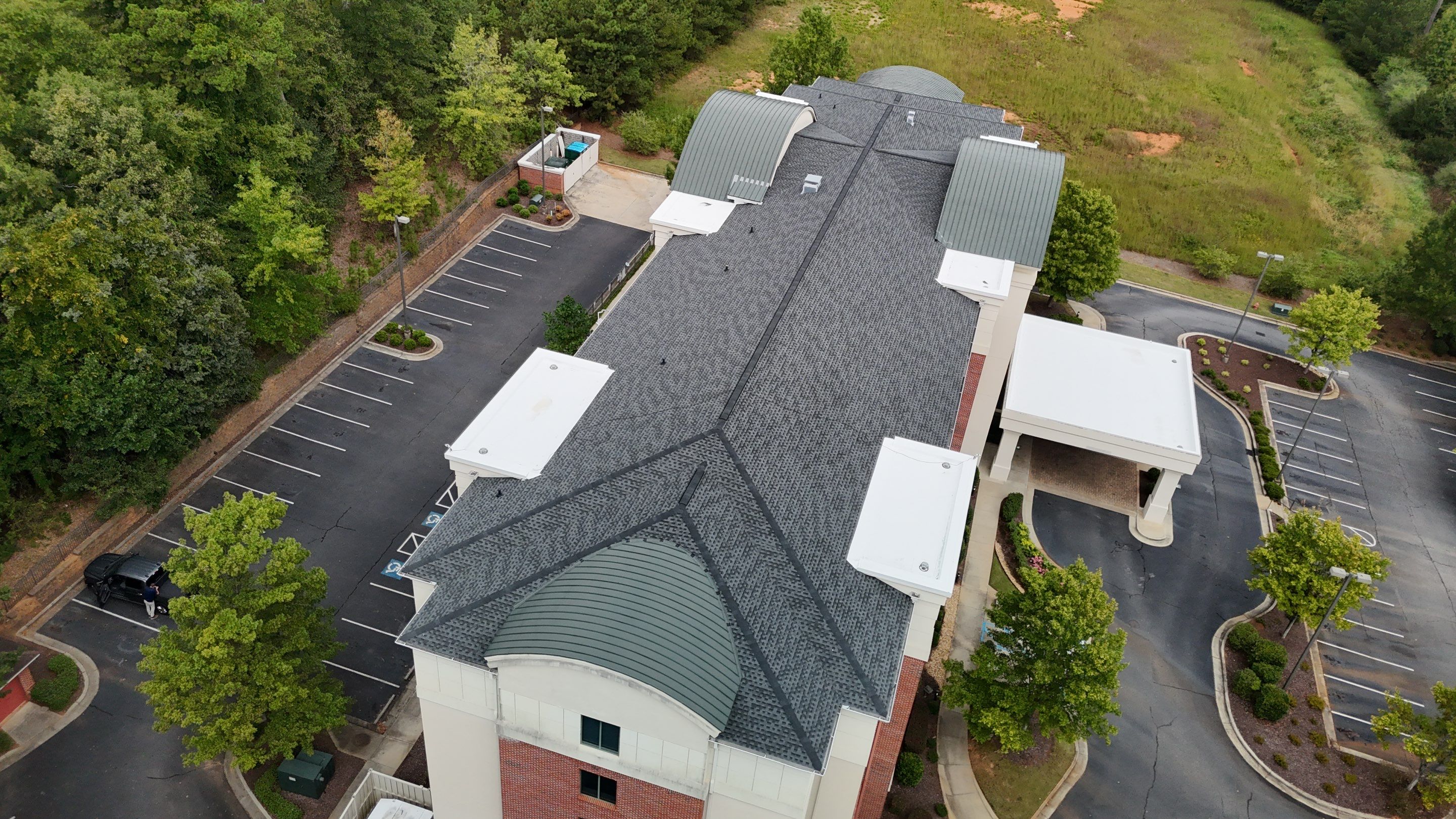 Springhill Suites - Athens, Georgia - Reroof: TPO, GAF HDZ Charcoal by Watertight Roofing Services, LLC
