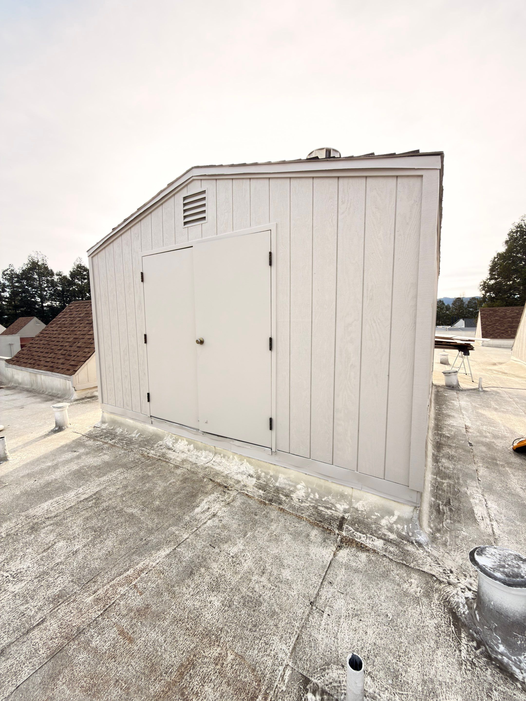 Roof Top Boiler Room and Roofing Repairs by Anza Builders, Inc. 