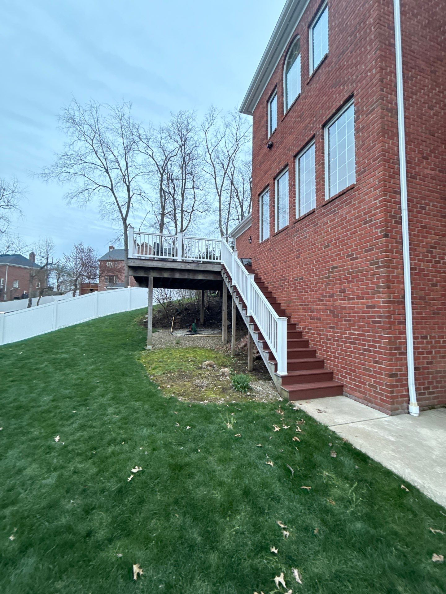 Deck extension  by Cousins Roofing Siding & Decks