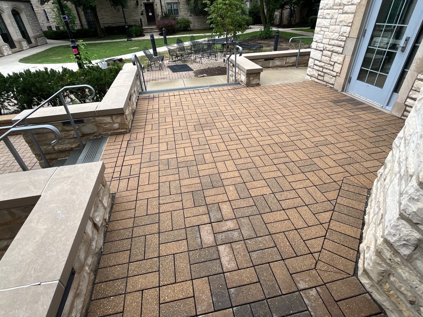 Brick paver cleaning. by Northern Power Washing LLC.
