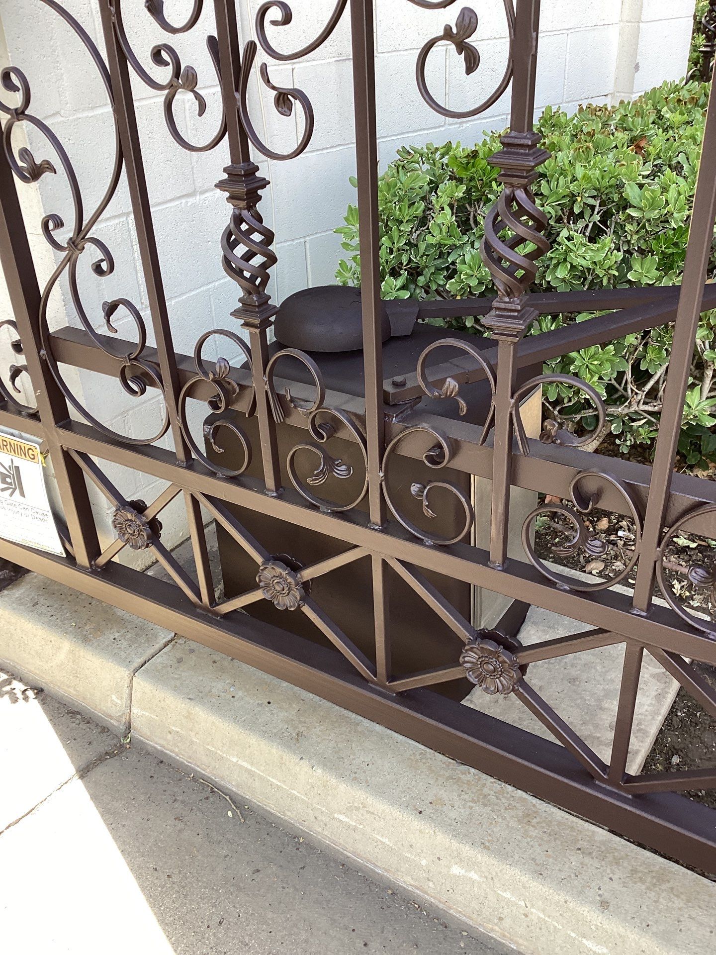 Exterior Painting Iron Gates in Modesto by Lancaster Painting