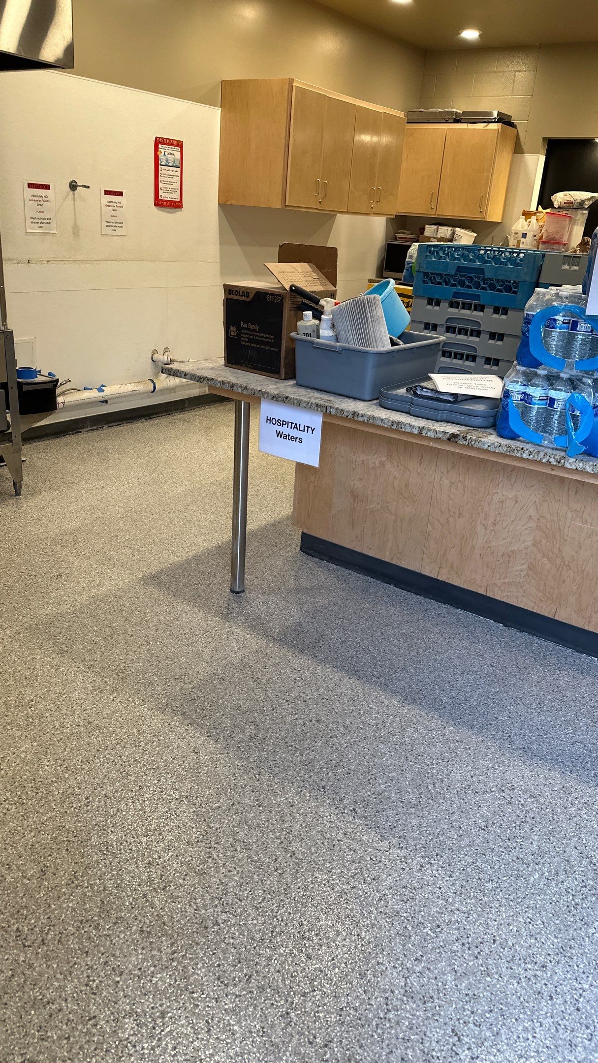 Commercial Kitchen Floor Transformation using Mt Everest by Croc Coatings, LLC