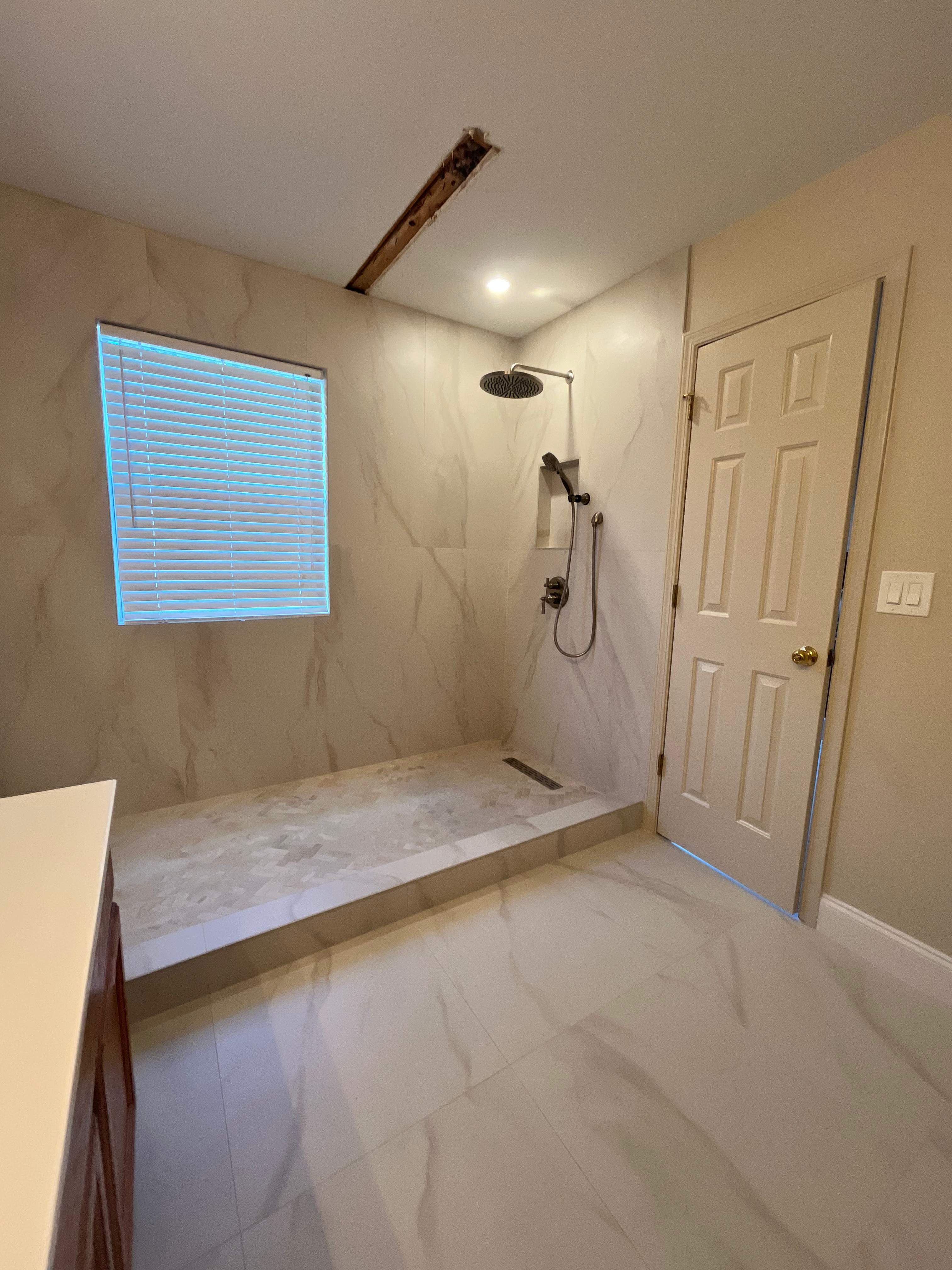 Master bathroom renovation by Prudencio