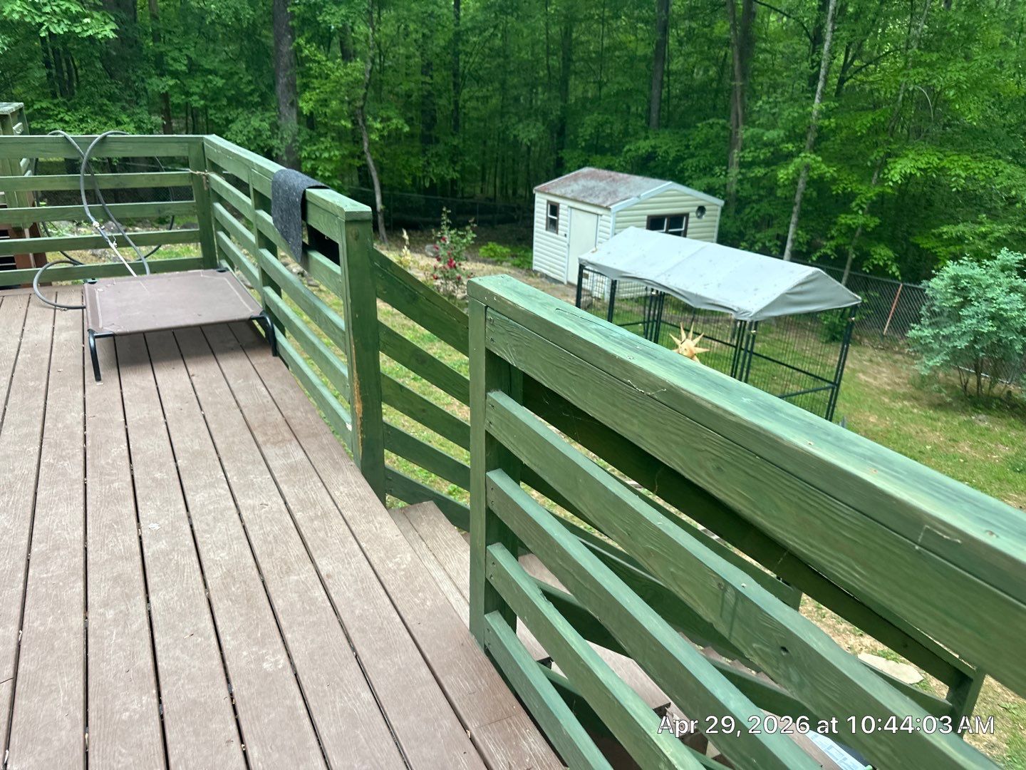 Deck using Wood Sealant and Concrete Using Concrete Sealant by DuraSeal