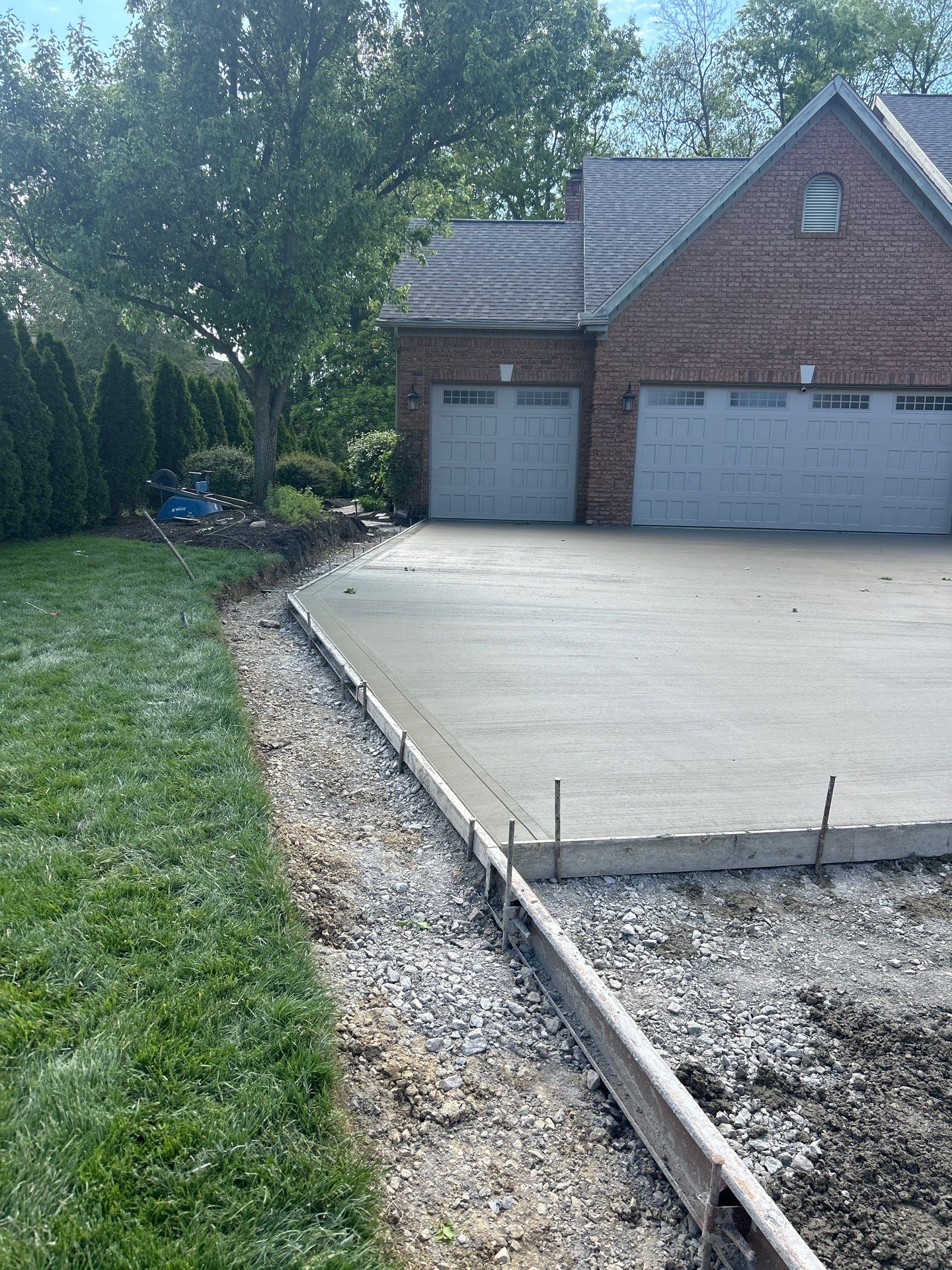 Full Concrete Driveway Replacement for Westerville Residence by Concrete One Construction