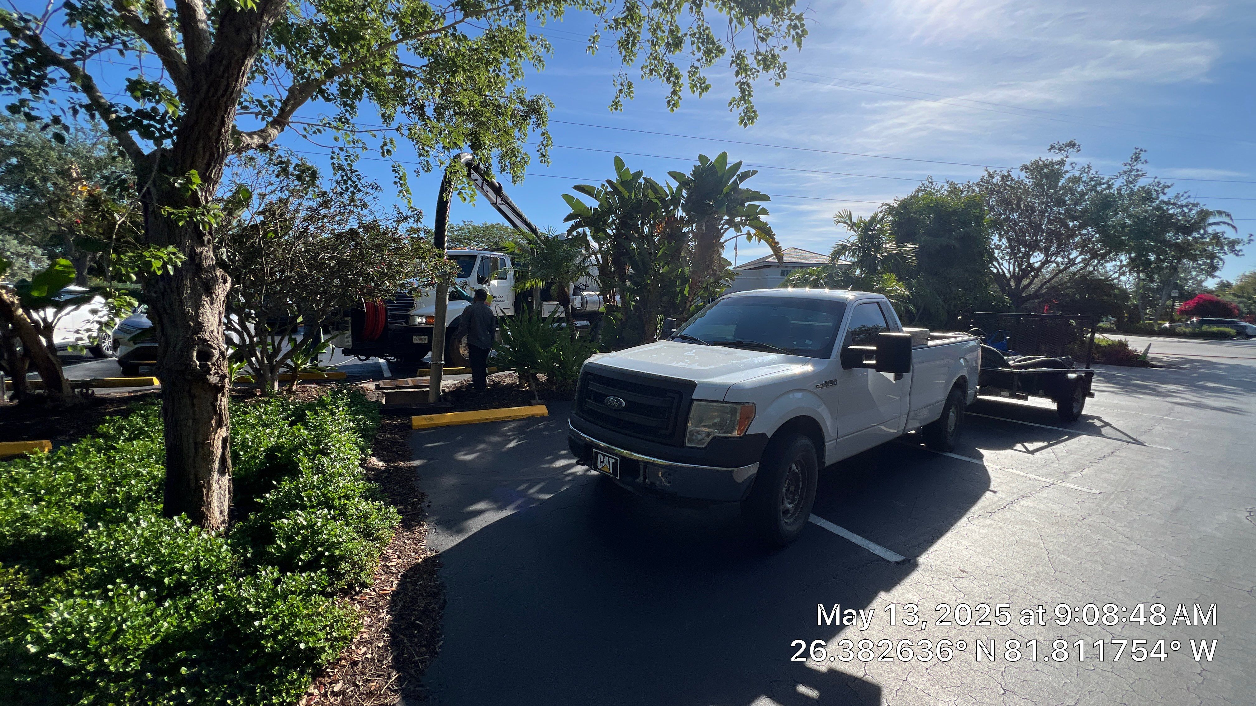 Pelican Landing Fitness & Tennis Court Parking Lot Stormwater System Maintenance by Don Mar, Inc. Storm Water Solutions