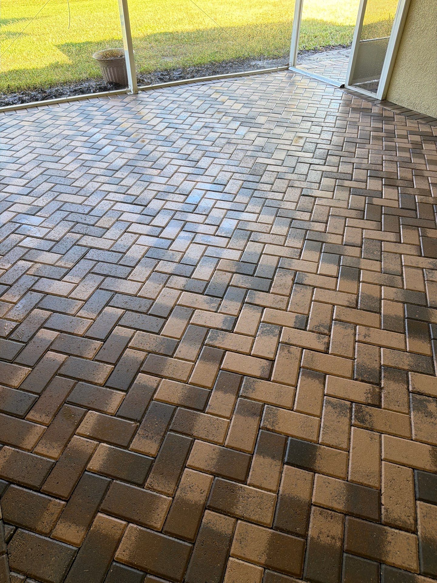 Full exterior surface restoration in Kingspoint Sun City Center by Supreme Paver Experts