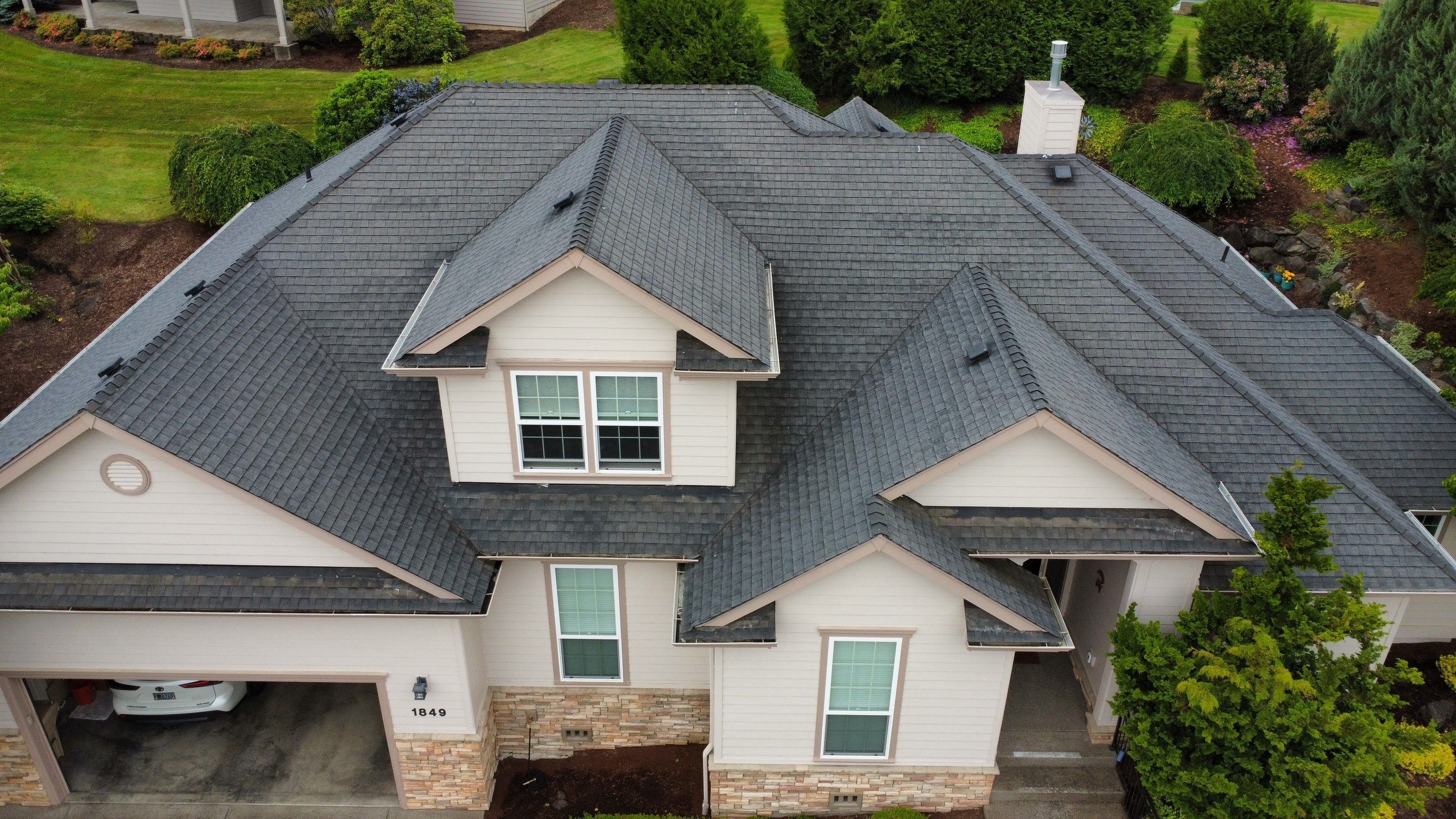 Residential Roofing Installation using IKO Dynasty (Color: Shadow Brown) by Orezona Building & Roofing Company, Inc.