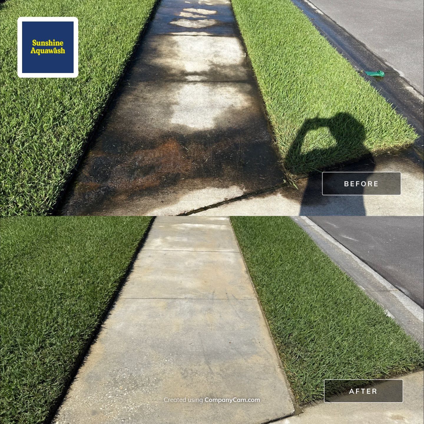 Concrete Driveway & Sidewalk Cleaning — Canoe Creek Community, Parrish, FL by Sunshine AquaWash