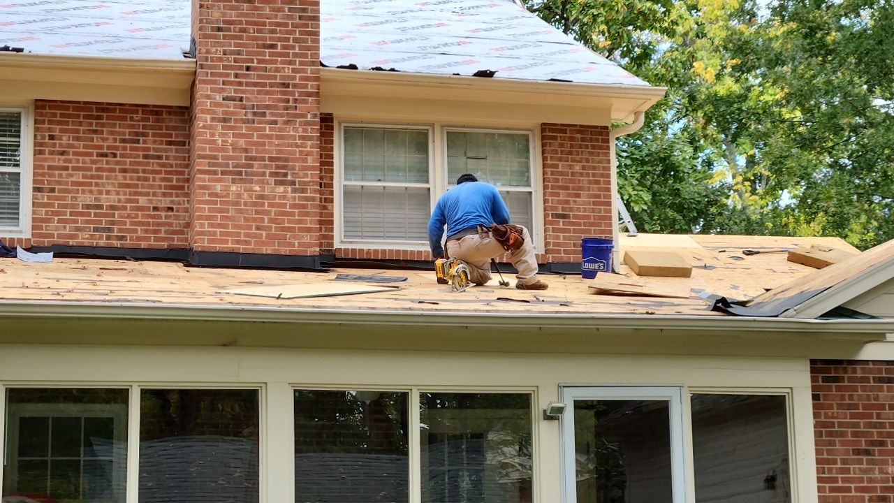 New Roof with Solar Panels by Just In Time Roofing and Restoration