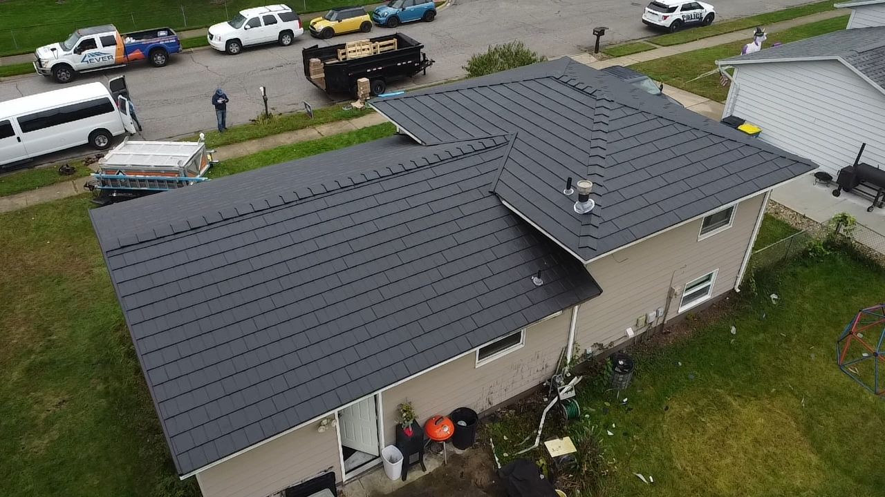 Mishawaka Indiana Metal Slate Roof Installation – Residential Upgrade by 4Ever Metal Roofing