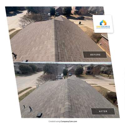 Residential Roofing Installation using Malarkey Highlander Weathered Wood Plus