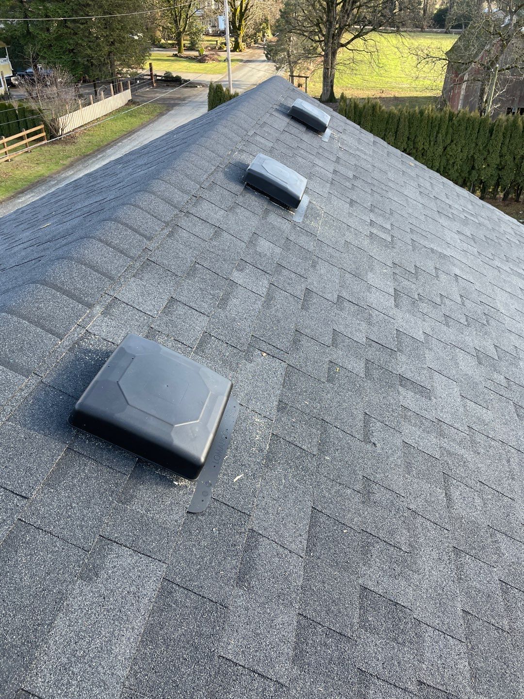 Residential Roofing Installation using 16" Prolok metal and Owens corning shingles by Top Notch Roofing Inc