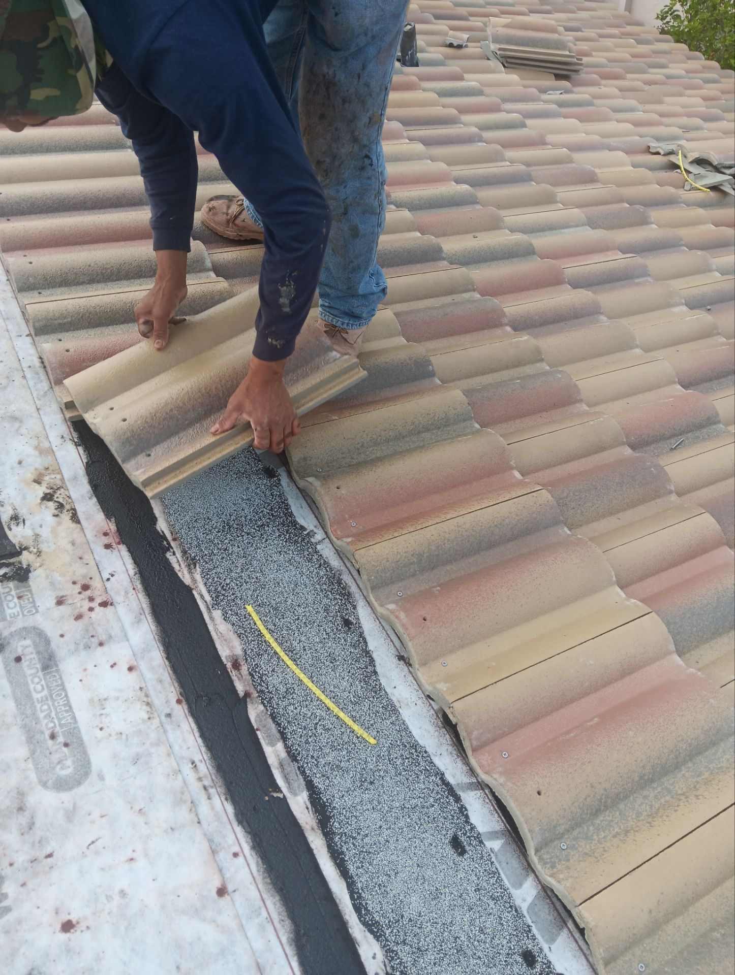 Concrete Tile Roof Replacement and Wood Decking Repair in Boca Raton by Aastro Roofing