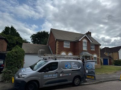 Roof Clean  - Moss Removal - Gutter Clean using Honda 15lpm Low Pressure Washing Machine