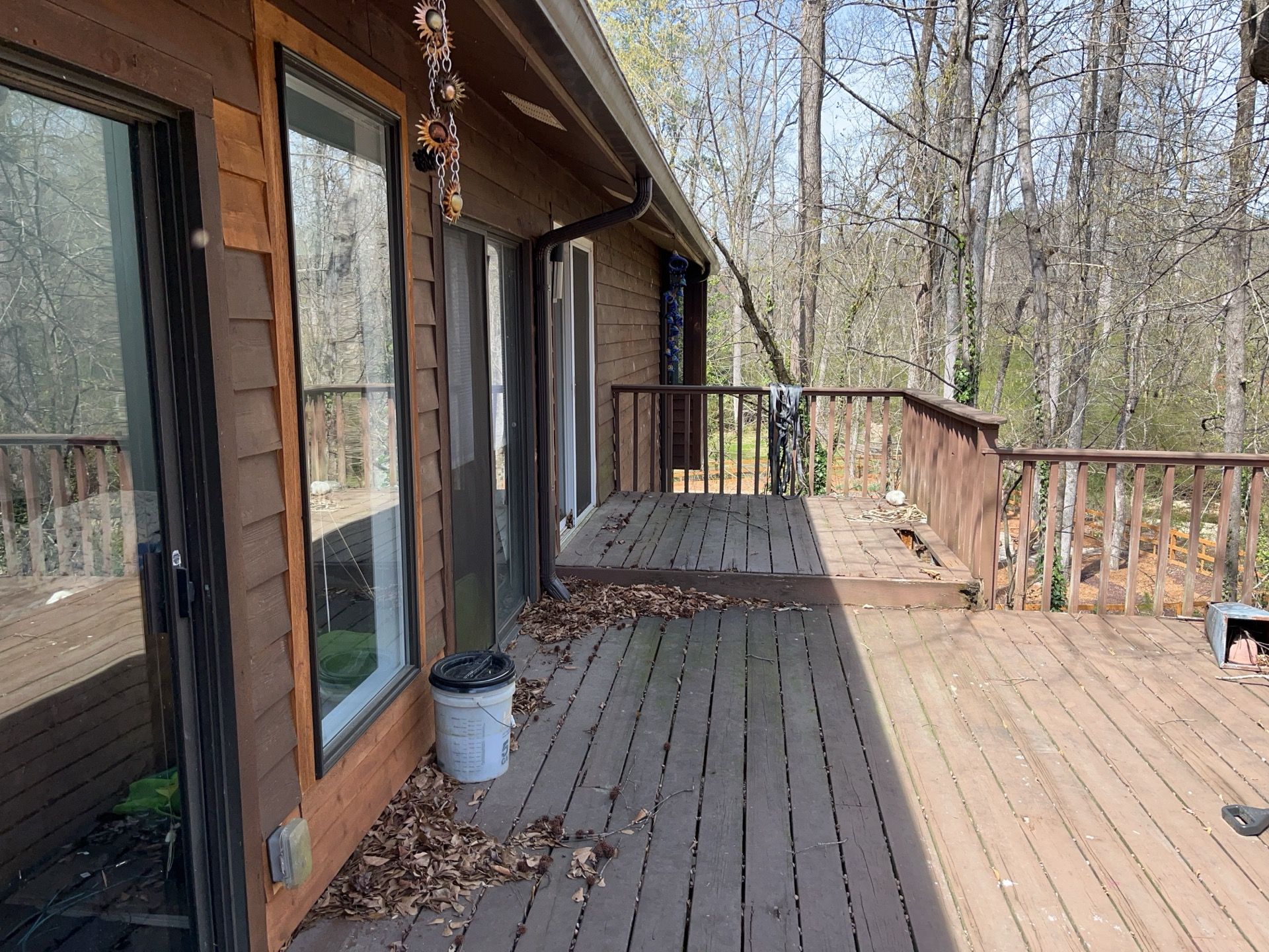Atlanta, GA Front Porch Deck Rebuild using Timbertech and Pressure Treated Pine by Nelson Exteriors 