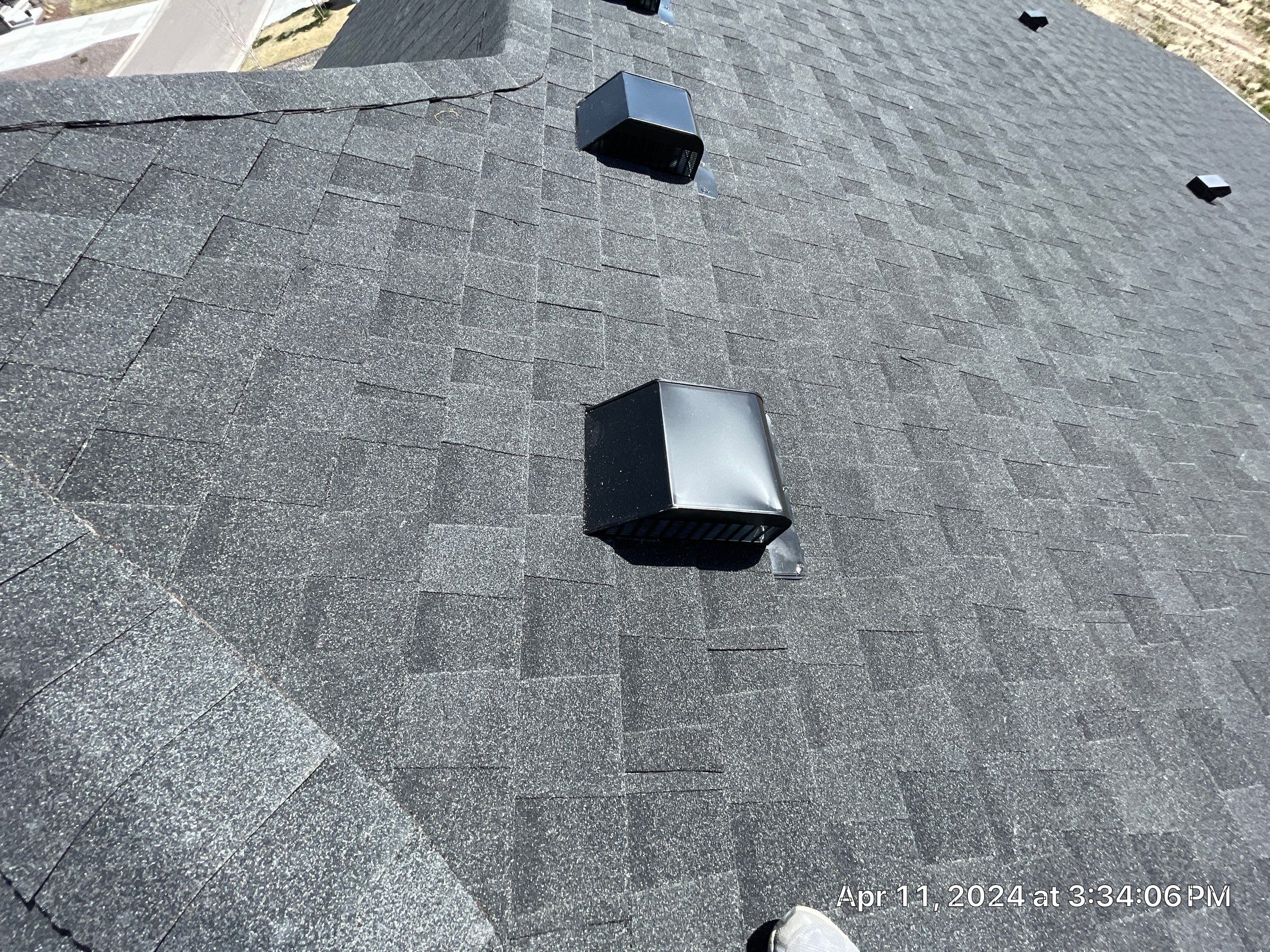 Residential Roofing Installation using Atlas Pinnacle Impact Black Shadow by Blue Peaks Roofing LLC 