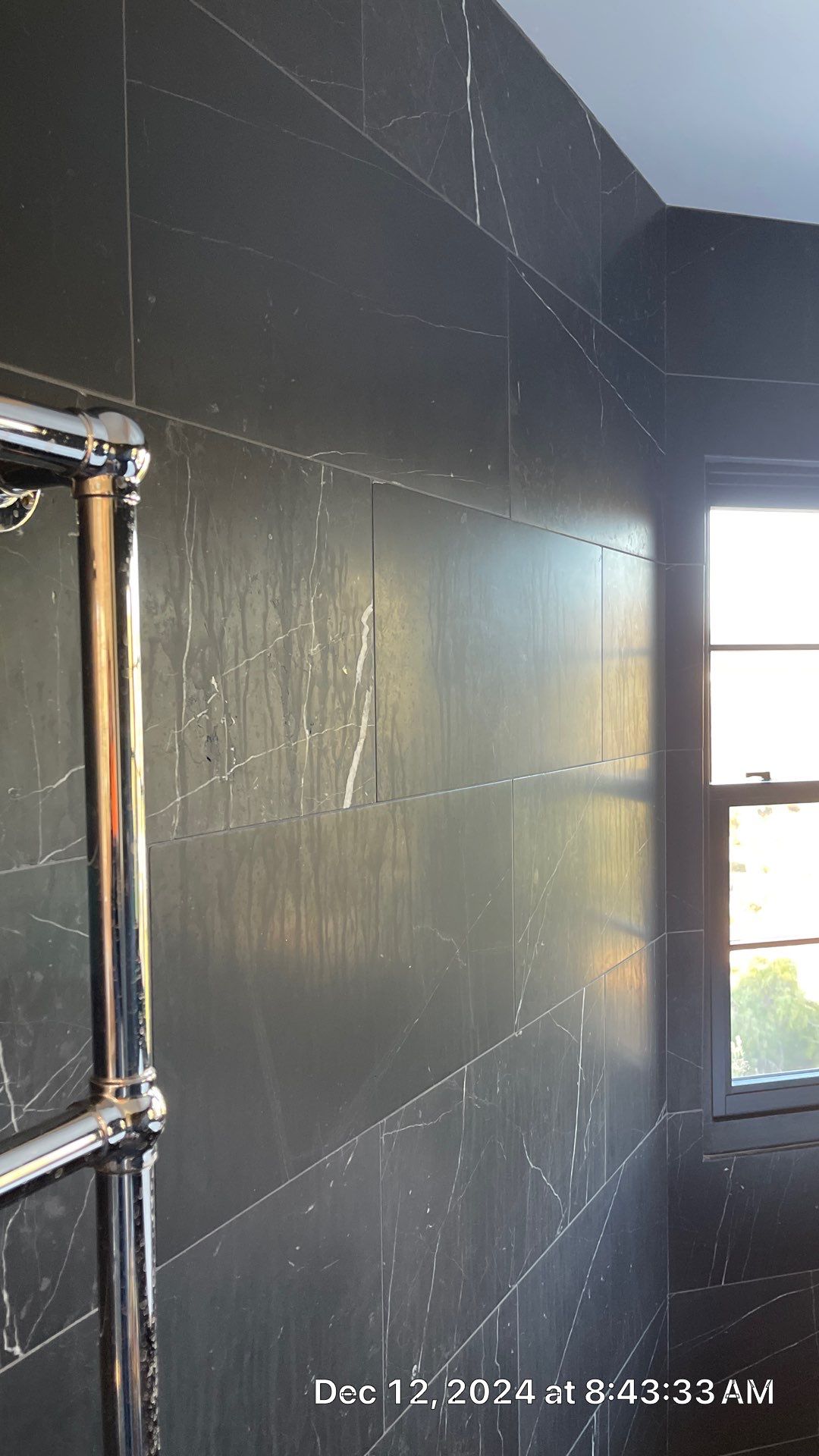 Marble shower restoration by The Beautiful Stone Company