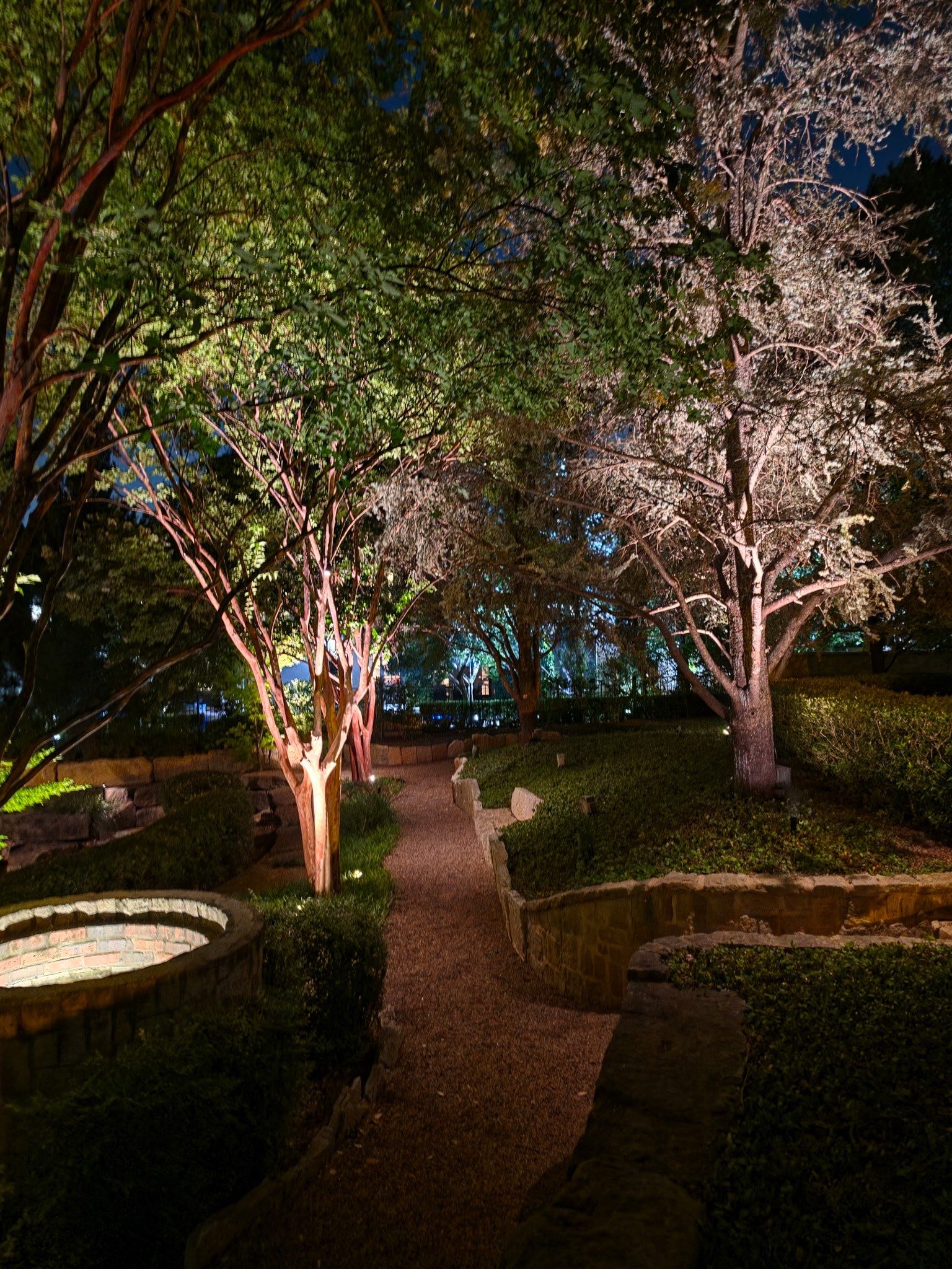 Glen Abbey HOA Park in Dallas by Outdoor Lights + Shades