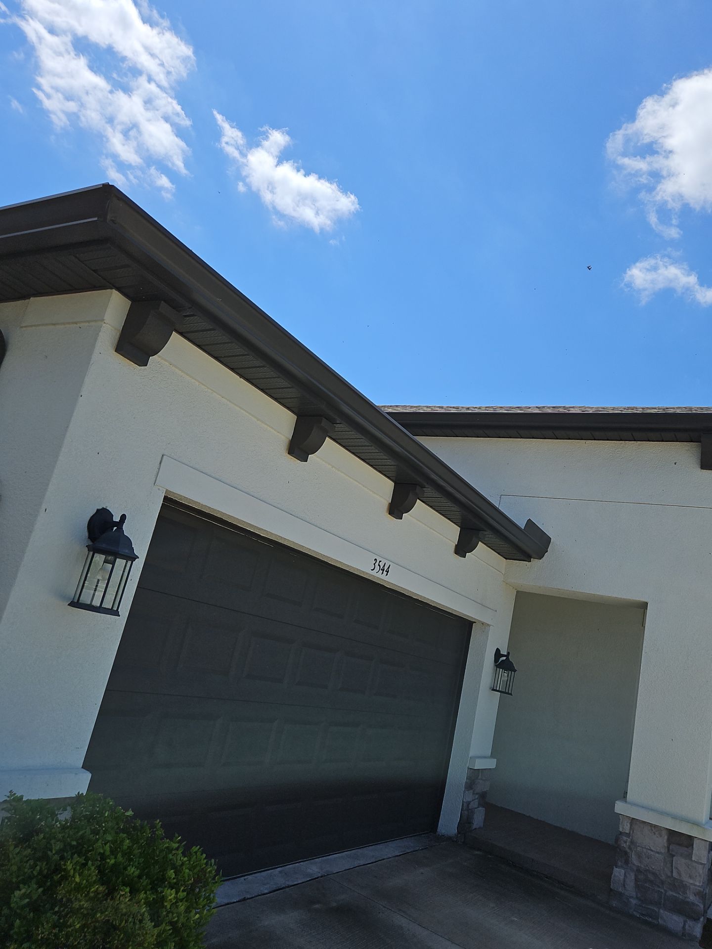 K-Style Seamless Gutter Installation using bronze gutters in Sarasota FL by Gutter Professors