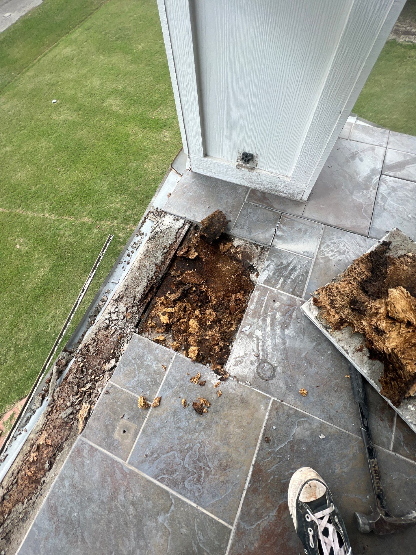 Walk Out Patio Cover by Bayfront Roofing and Construction