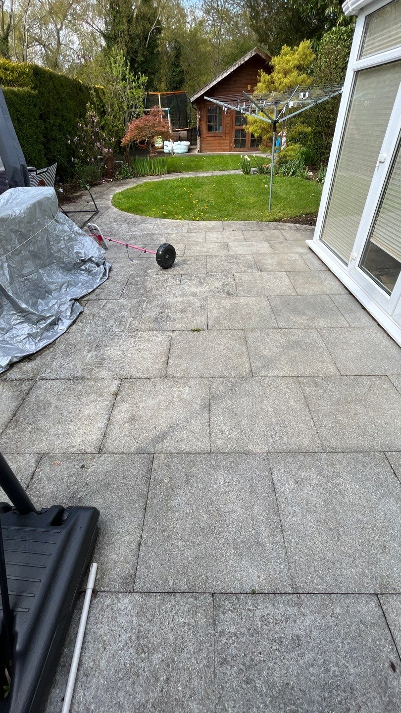 Patio Clean using honda 21 ltr/min by Ges Exterior Cleaning ltd