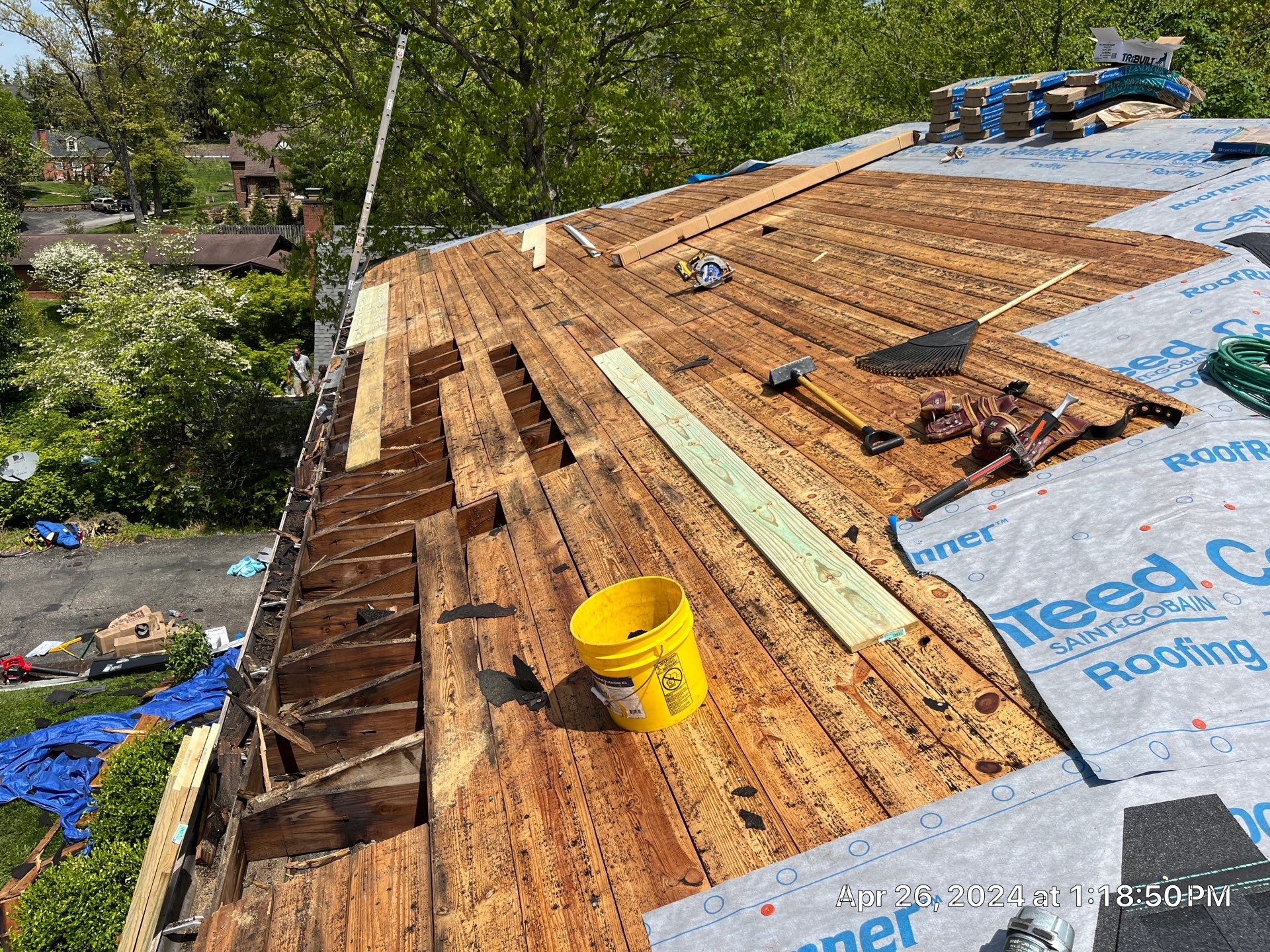 Residential Roofing Installation using Certainteed Landmark Pro Shingles by Fahey Roofing + Contracting
